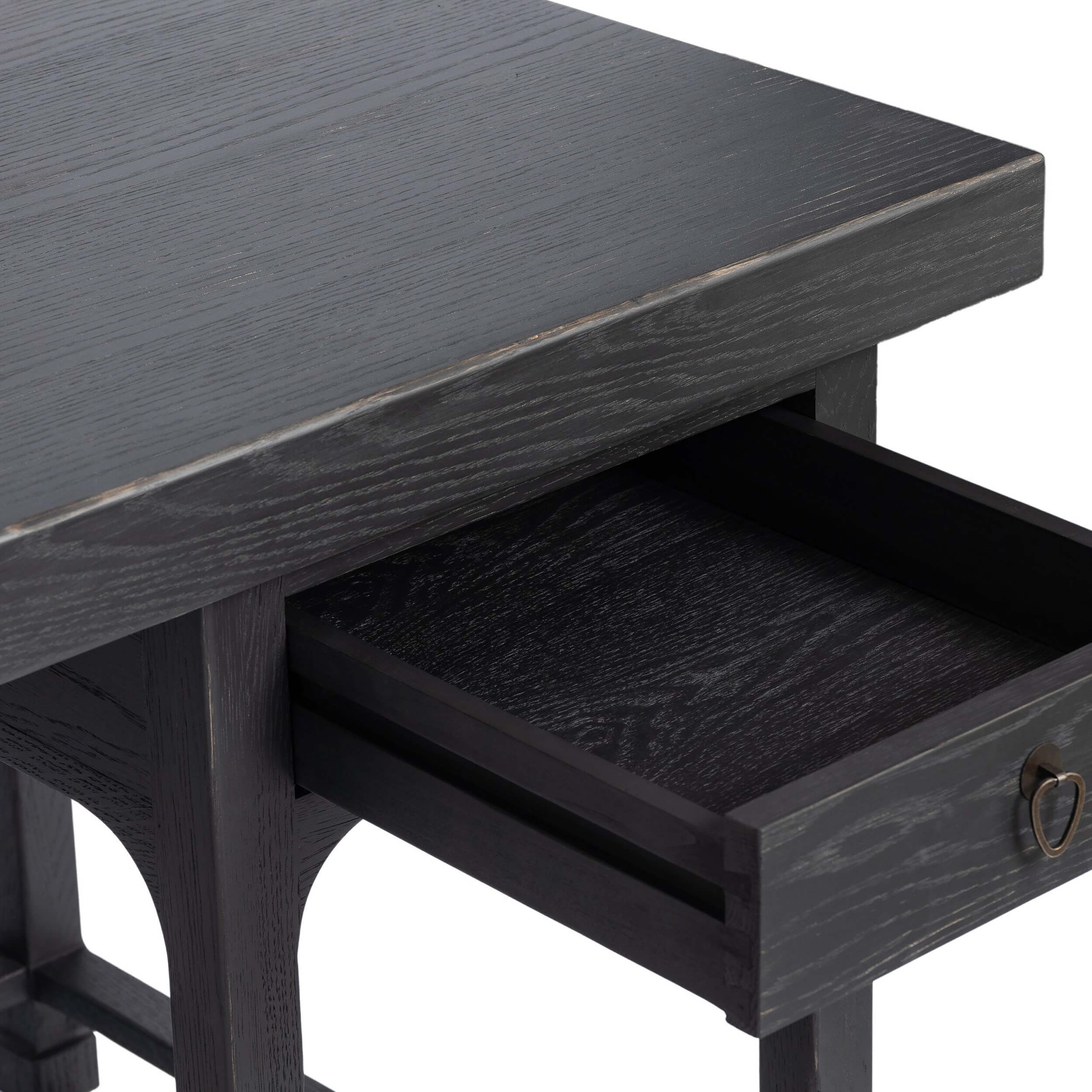 Avedon Desk, Aged Black by Four Hands - Image 6