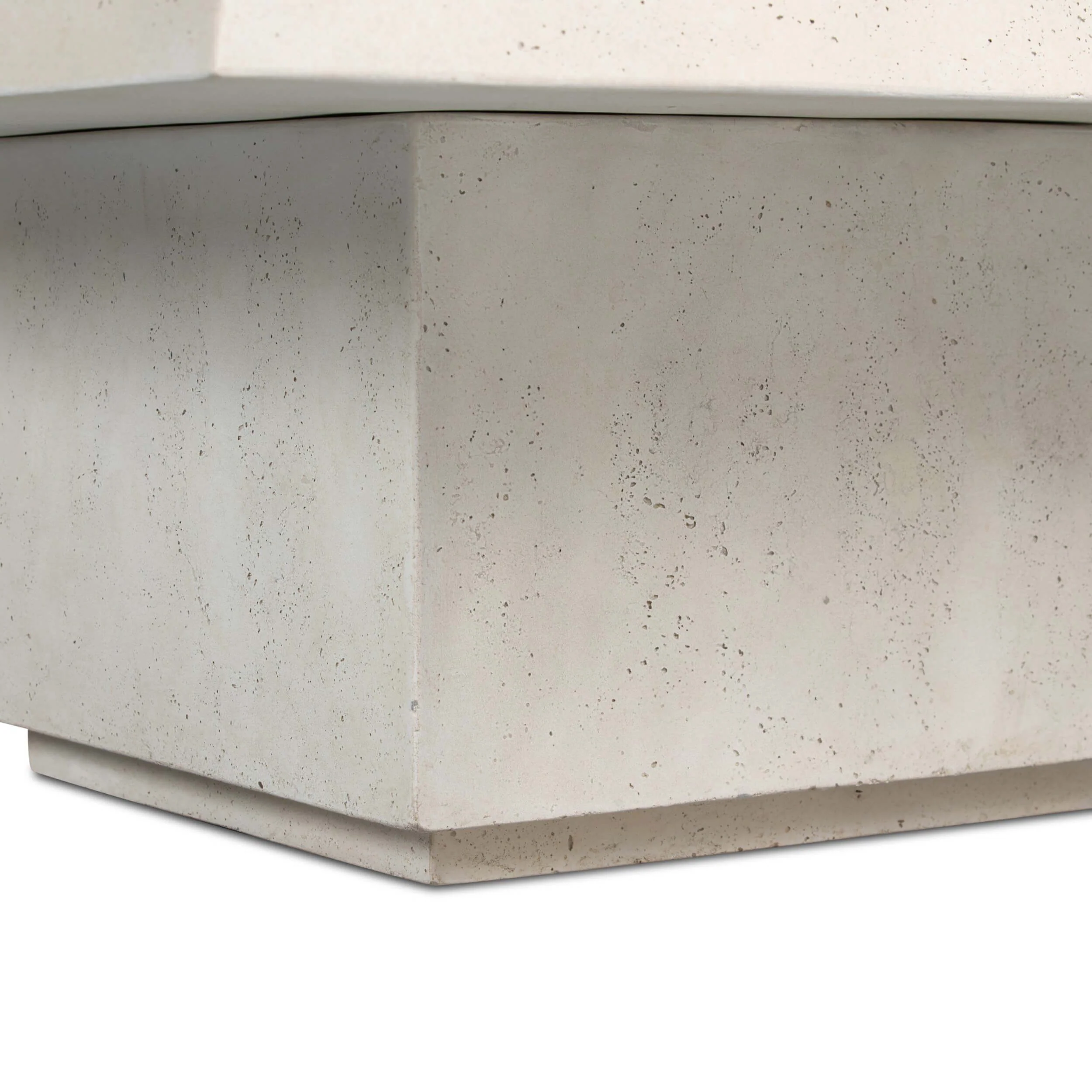 Avila Outdoor Coffee Table, Aged White by Amber Lewis x Four Hands - Image 4