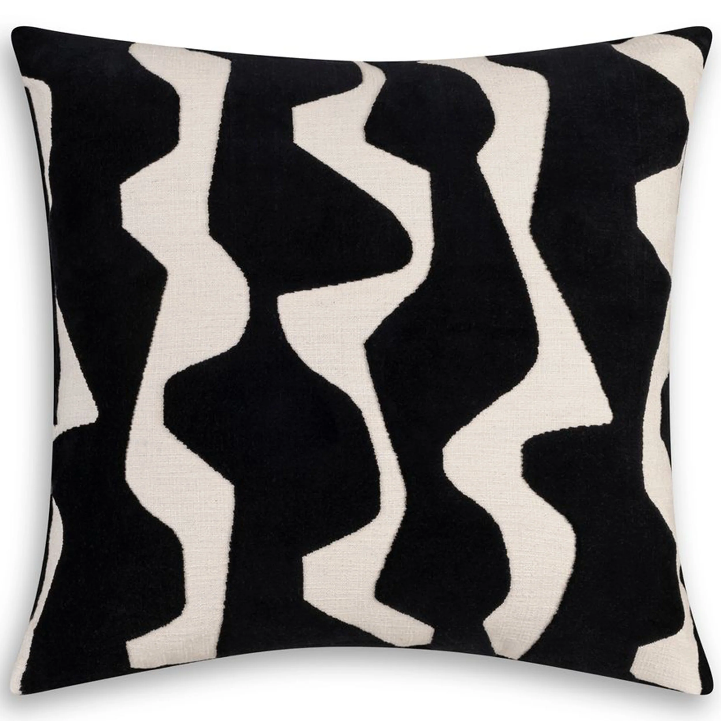 Axel Wavy Pillow, Black