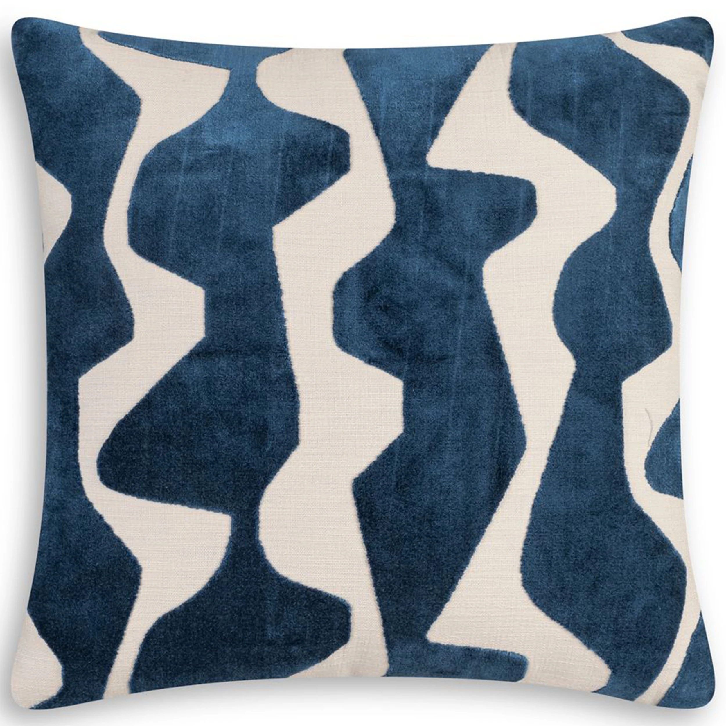 Axel Wavy Pillow, Navy