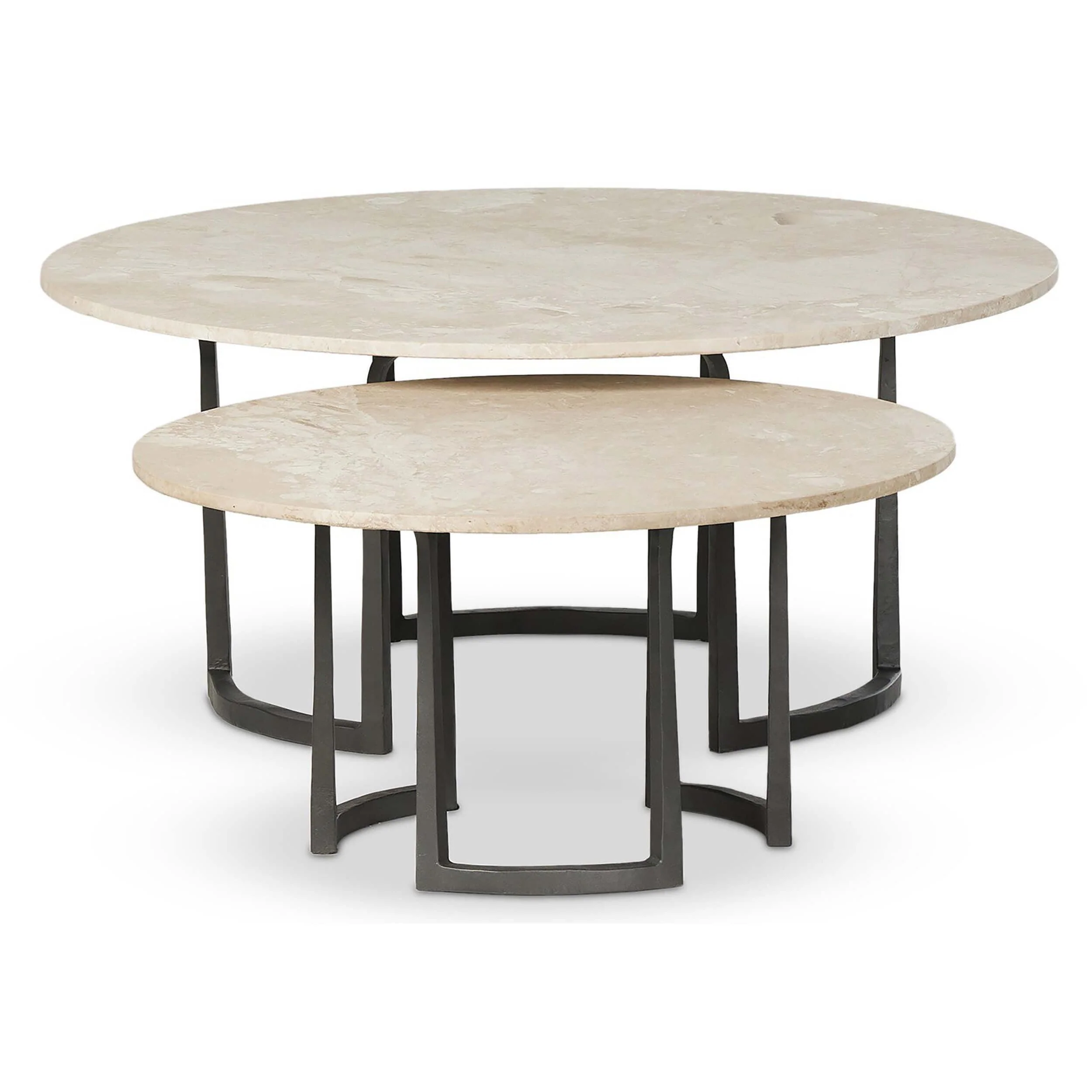 Axtell Nesting Coffee Table, Lunar Marble by Four Hands - Image 2
