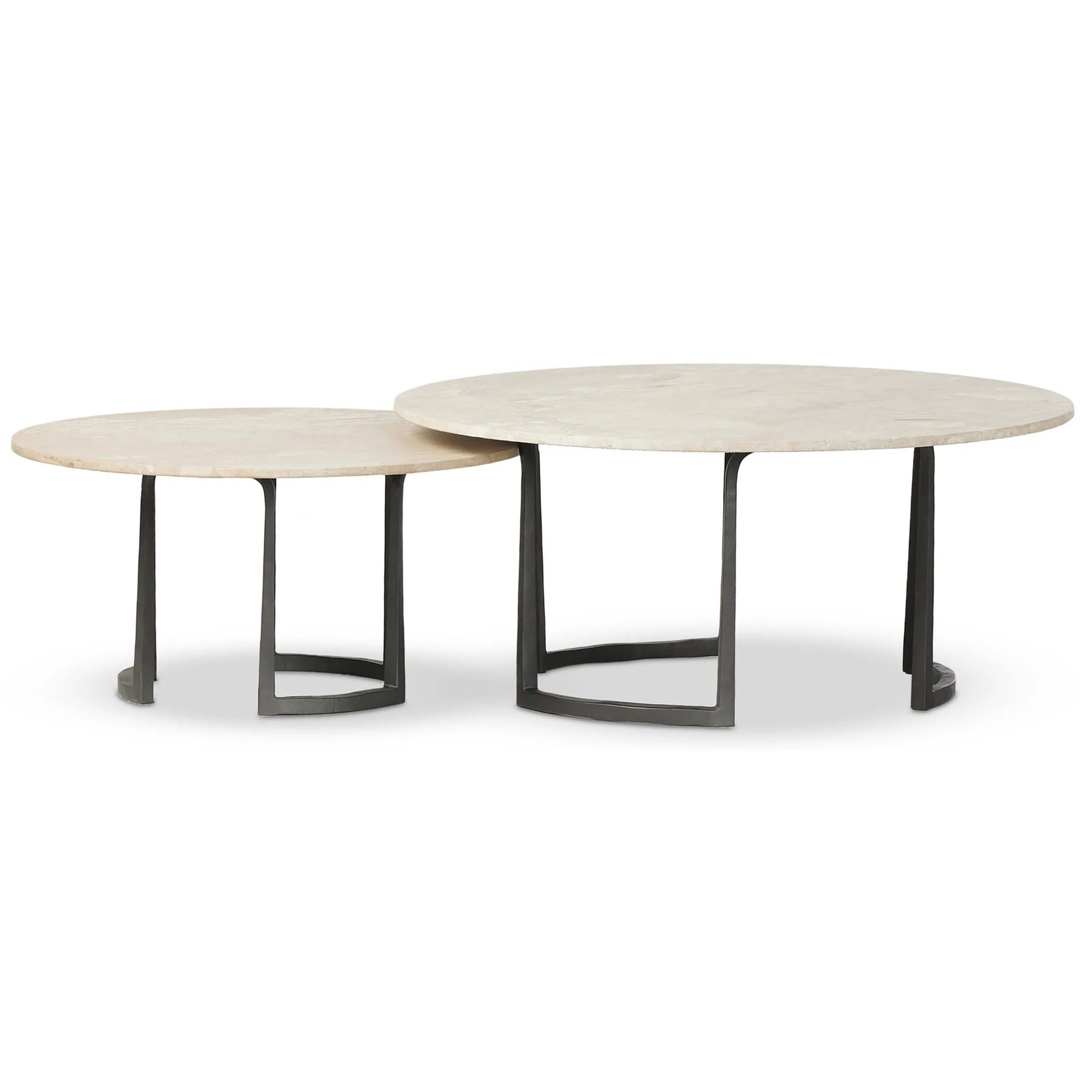 Axtell Nesting Coffee Table, Lunar Marble by Four Hands - Image 3