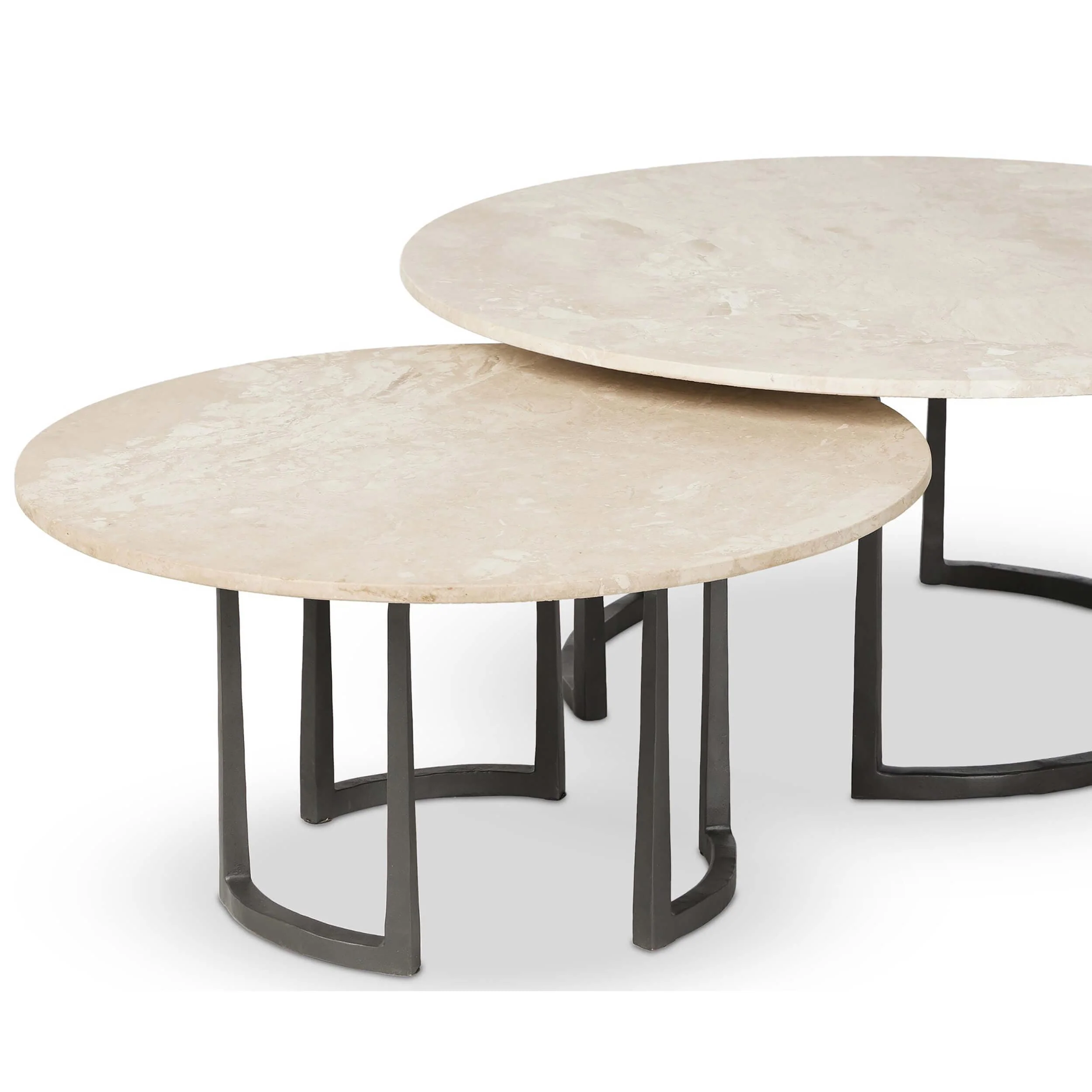 Axtell Nesting Coffee Table, Lunar Marble by Four Hands - Image 4