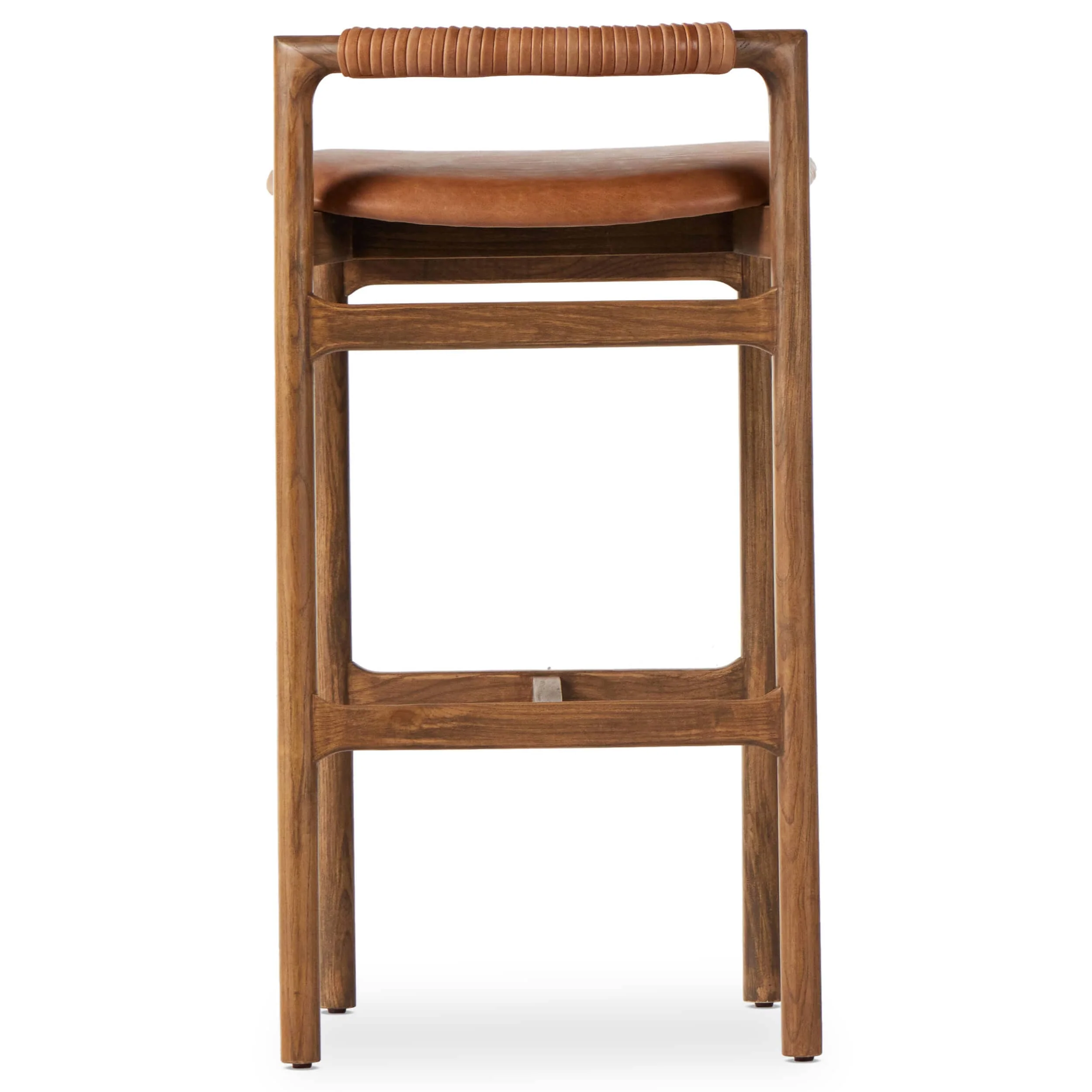 Baden Leather Bar & Counter Stool, Haven Tobacco by Four Hands - Image 4