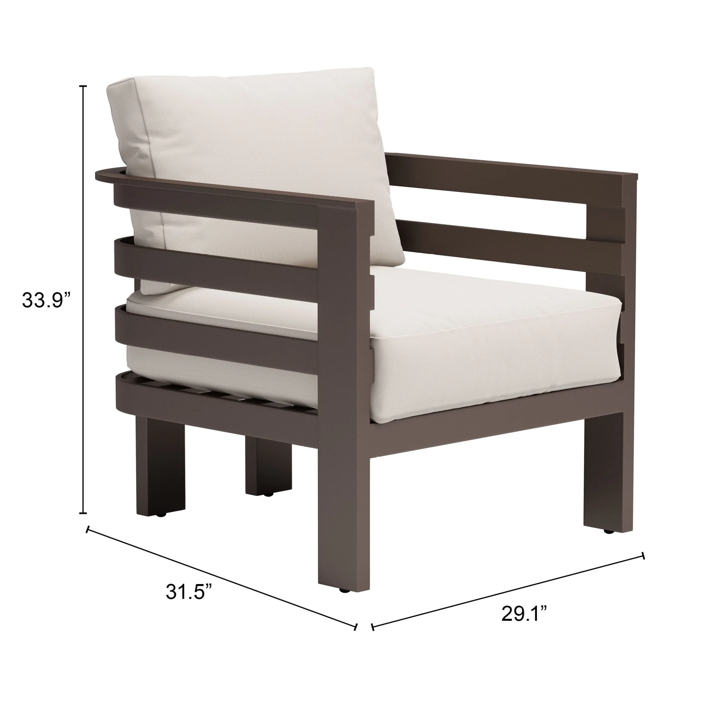 Bal Harbor Armchair, White - Image 8
