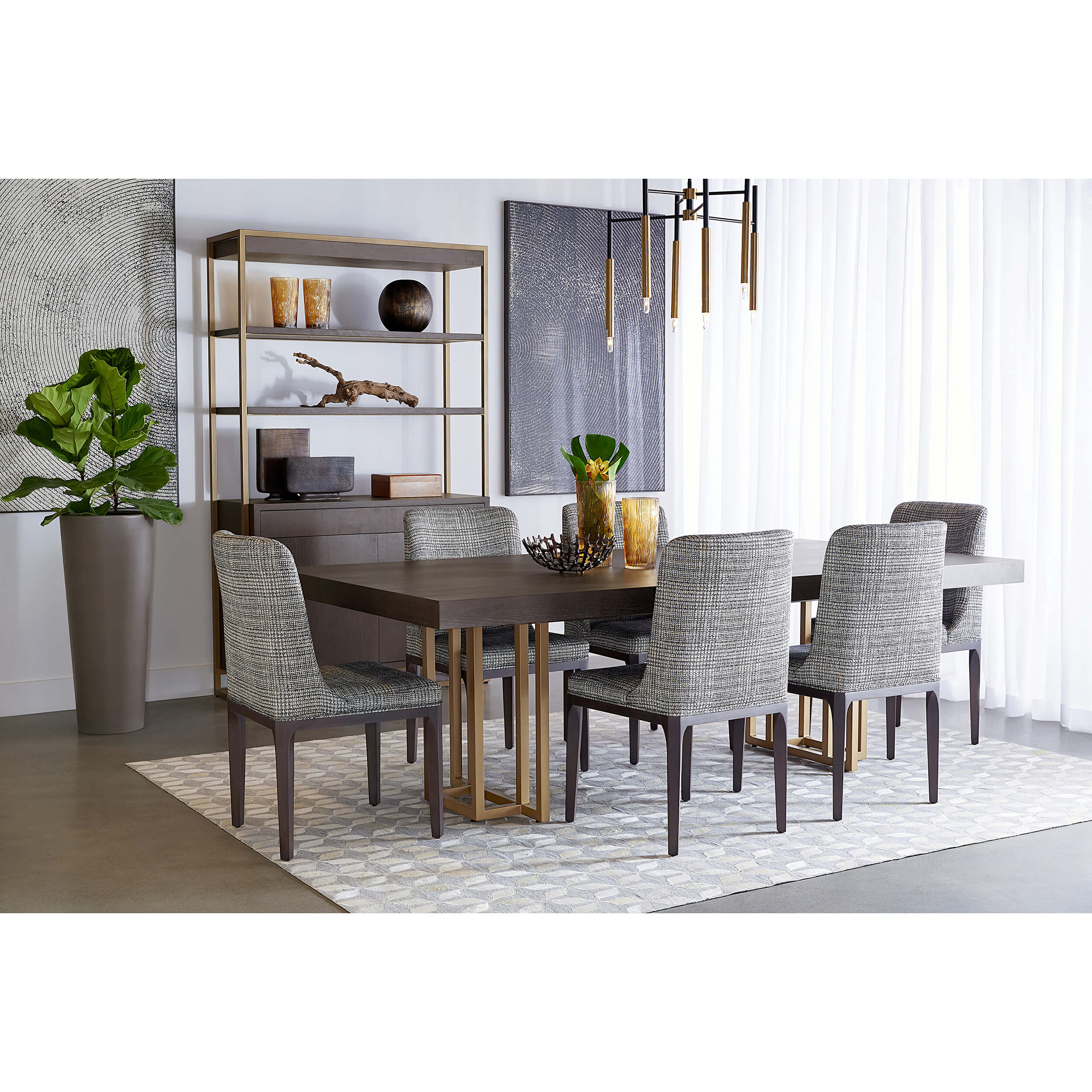 Baldessara Dining Table, Brown - Image 7
