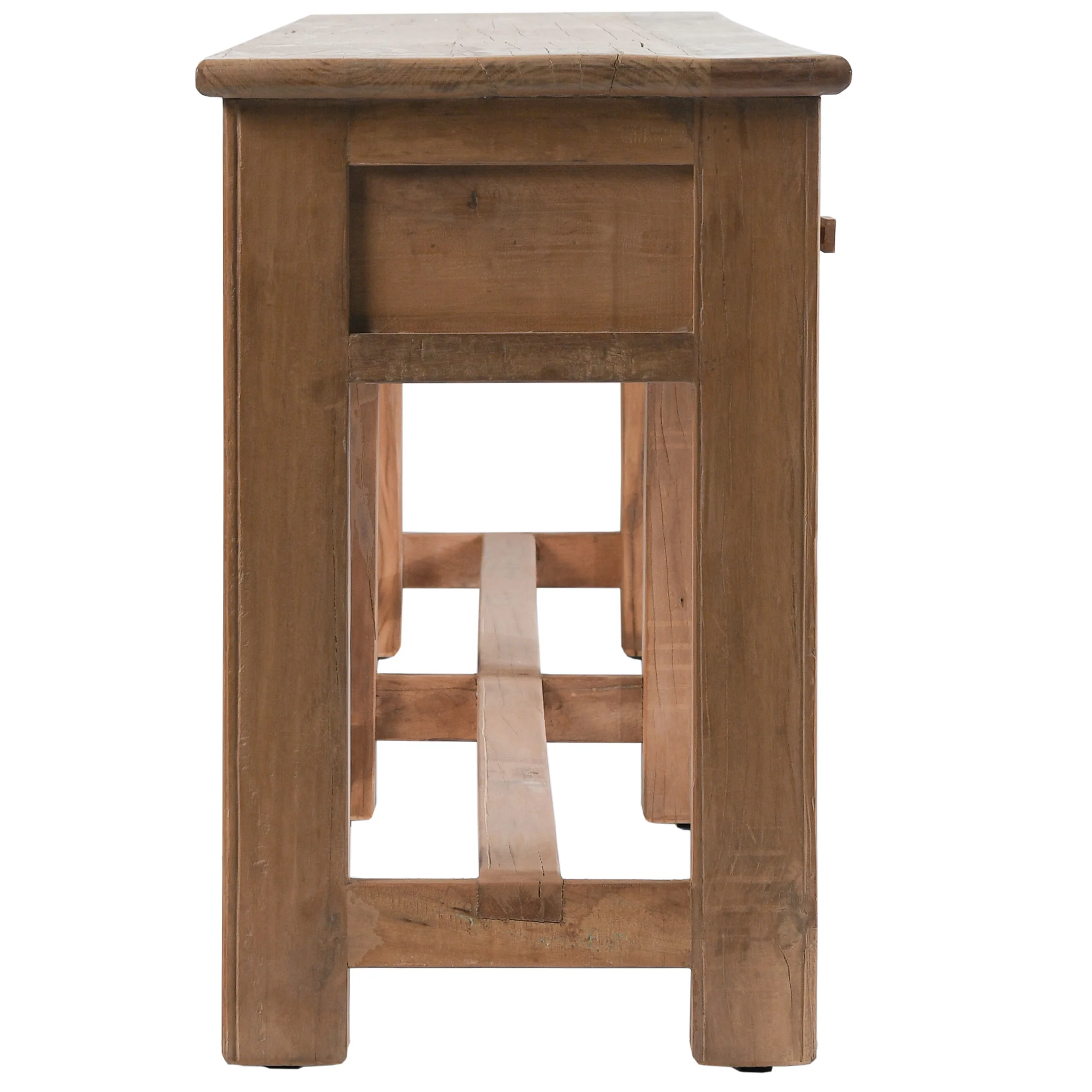 Ezra 6 Drawer Console Table, Natural - Image 3