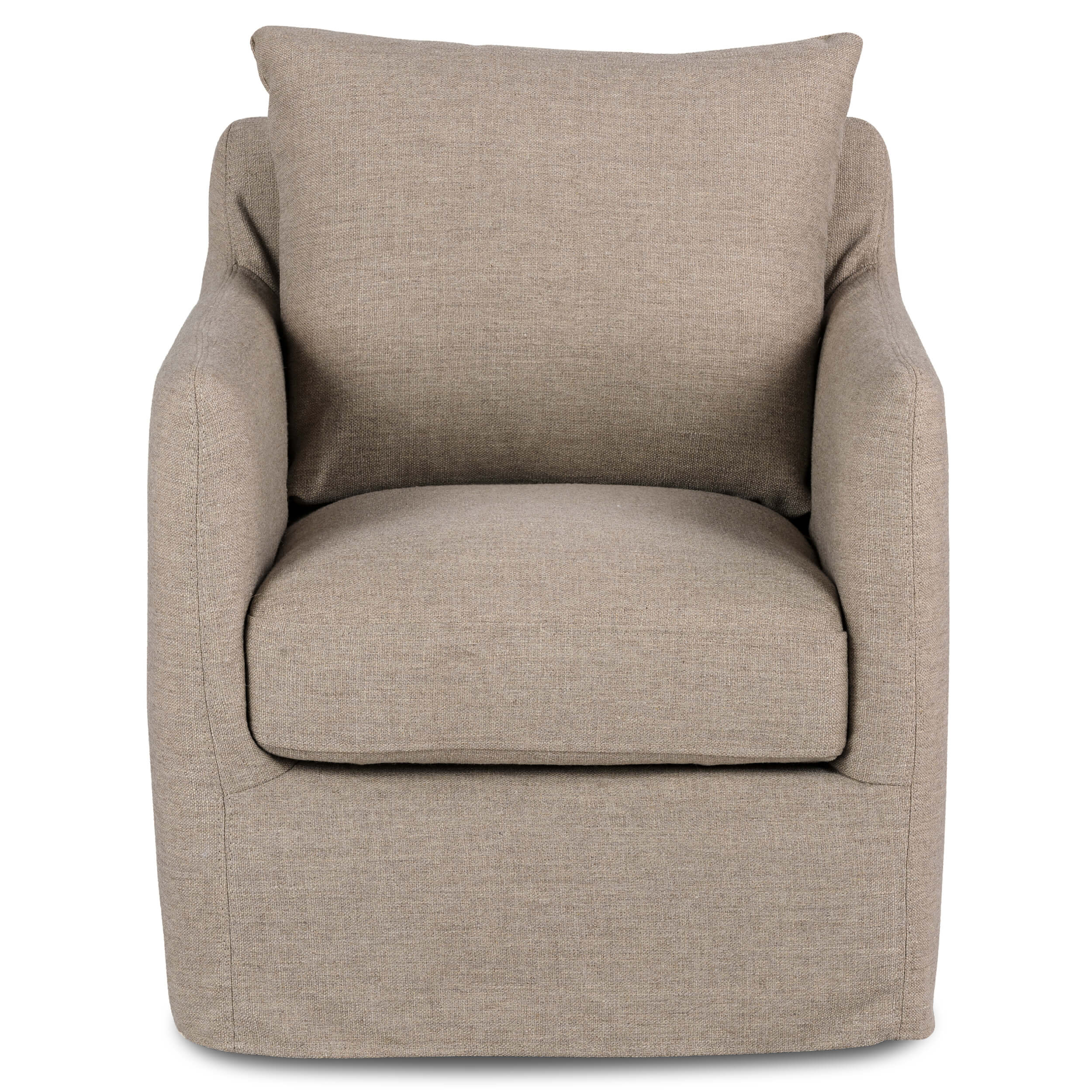 Banks Swivel Chair, Alcala Taupe by Four Hands - Image 3
