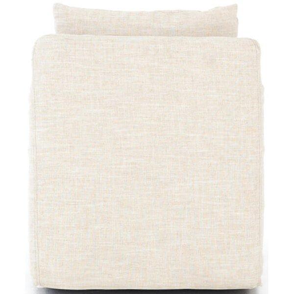 Banks Swivel Chair, Cambric Ivory by Four Hands - Image 4