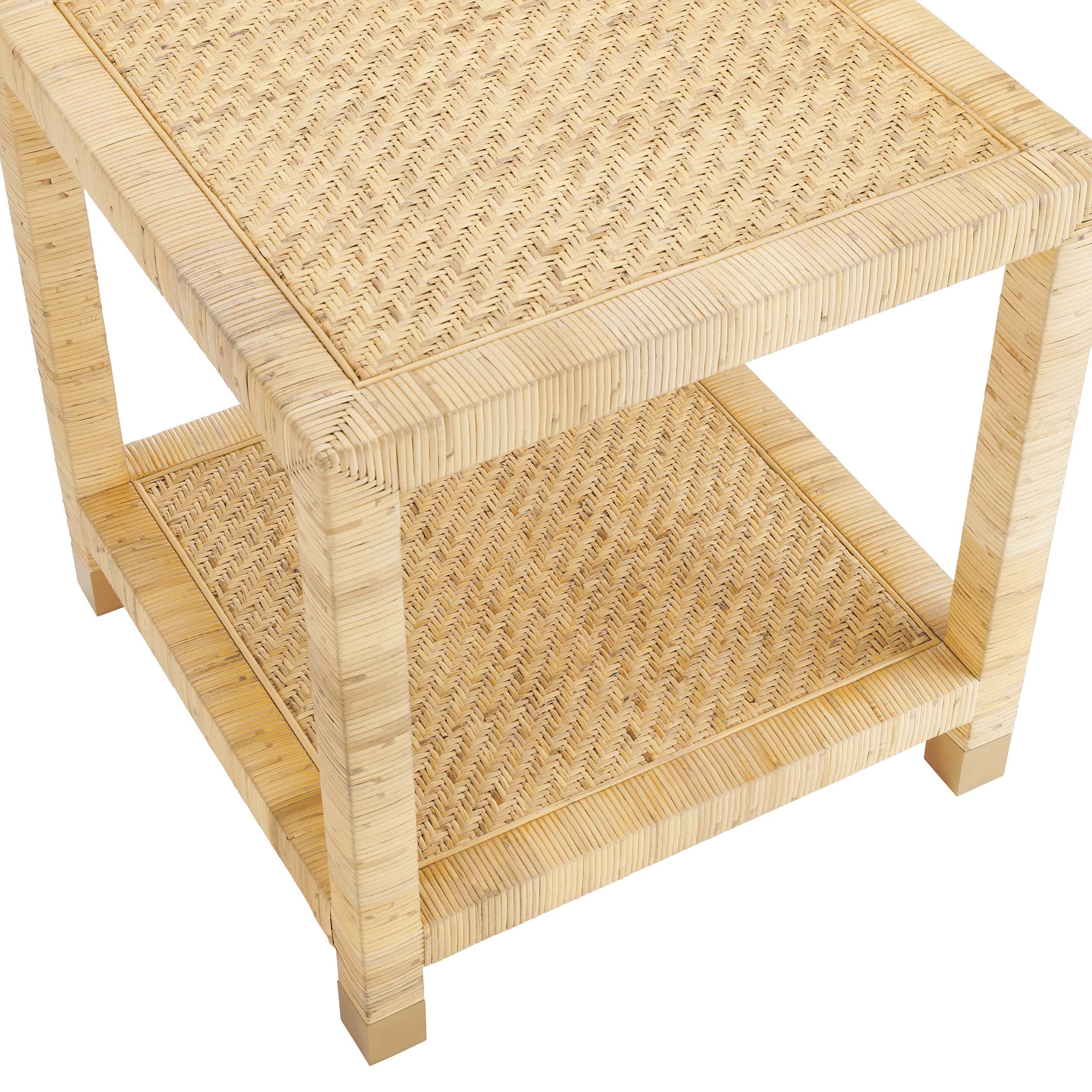 Barbados End Table, Natural - Image 3