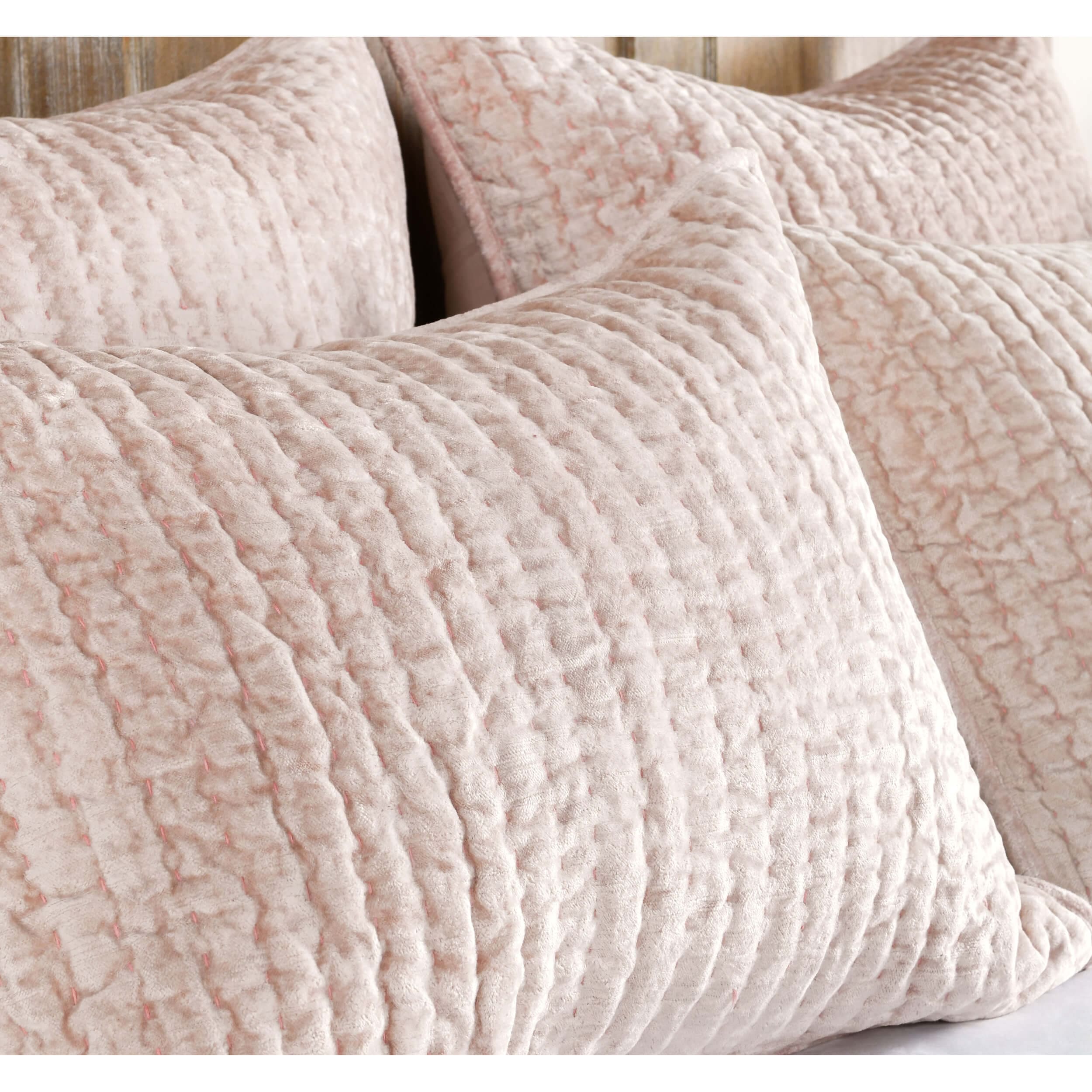 Bari Velvet Sham, Bliss Pink - Image 7