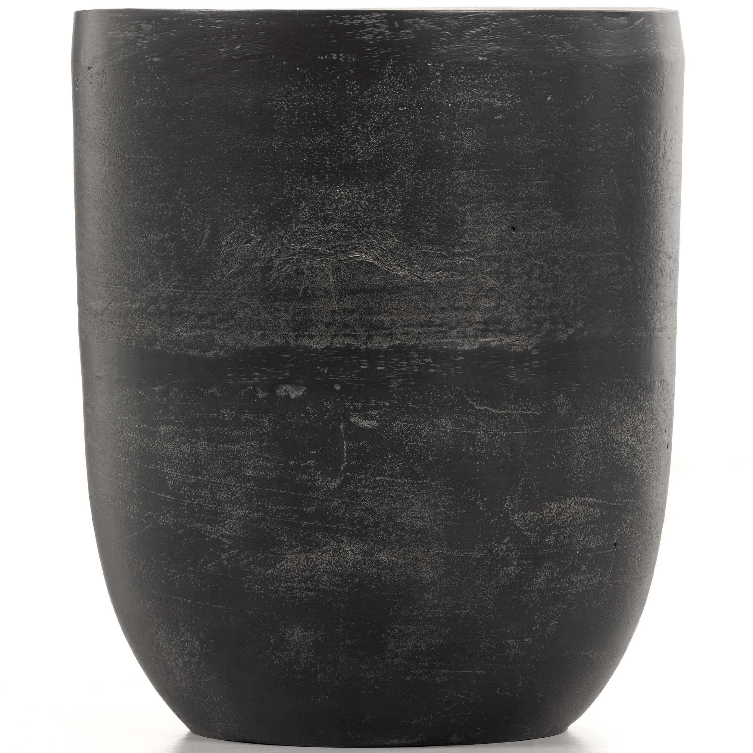 Basil Outdoor Drink Table, Aged Grey by Four Hands - Image 2