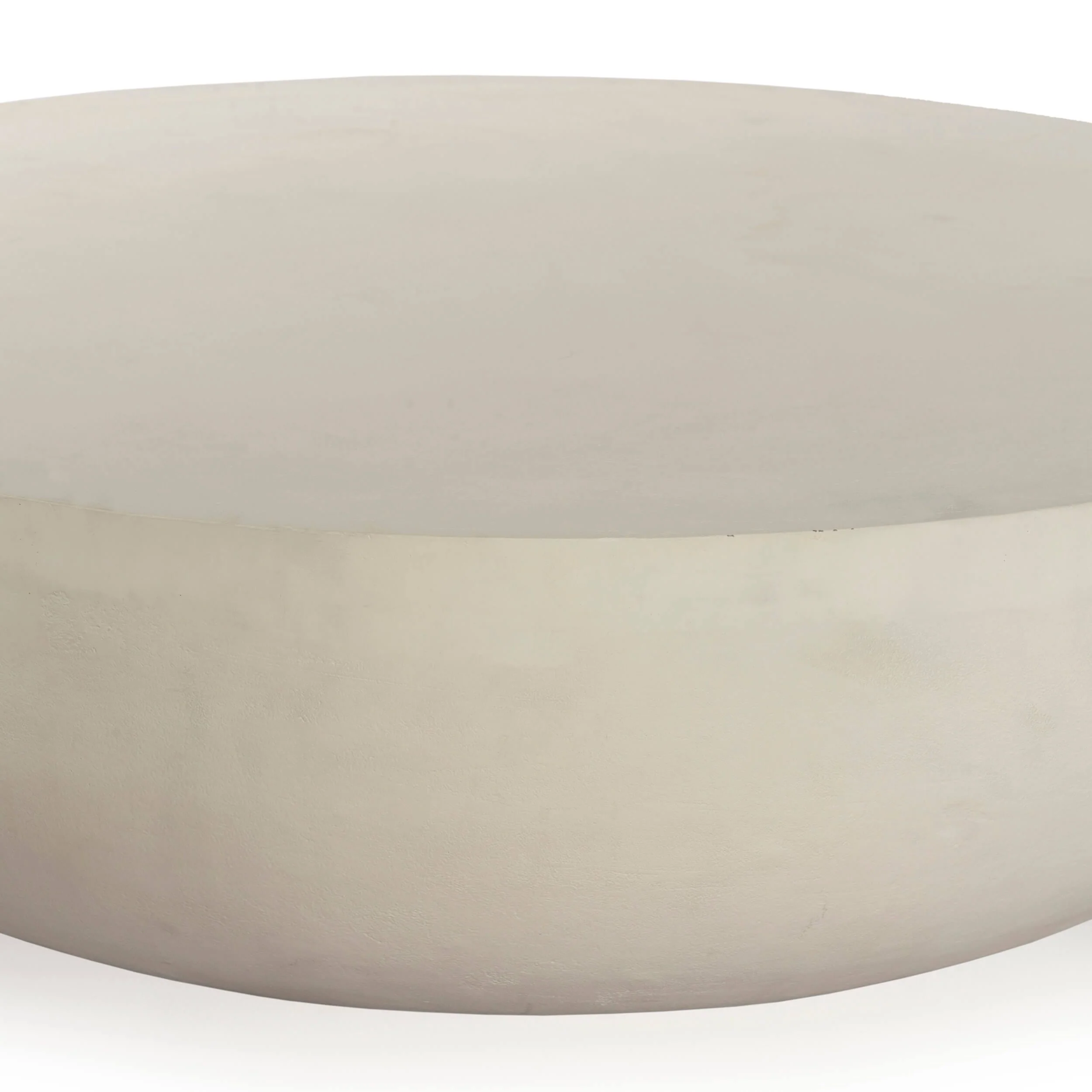 Basil Outdoor Round Coffee Table, Matte White by Four Hands - Image 3