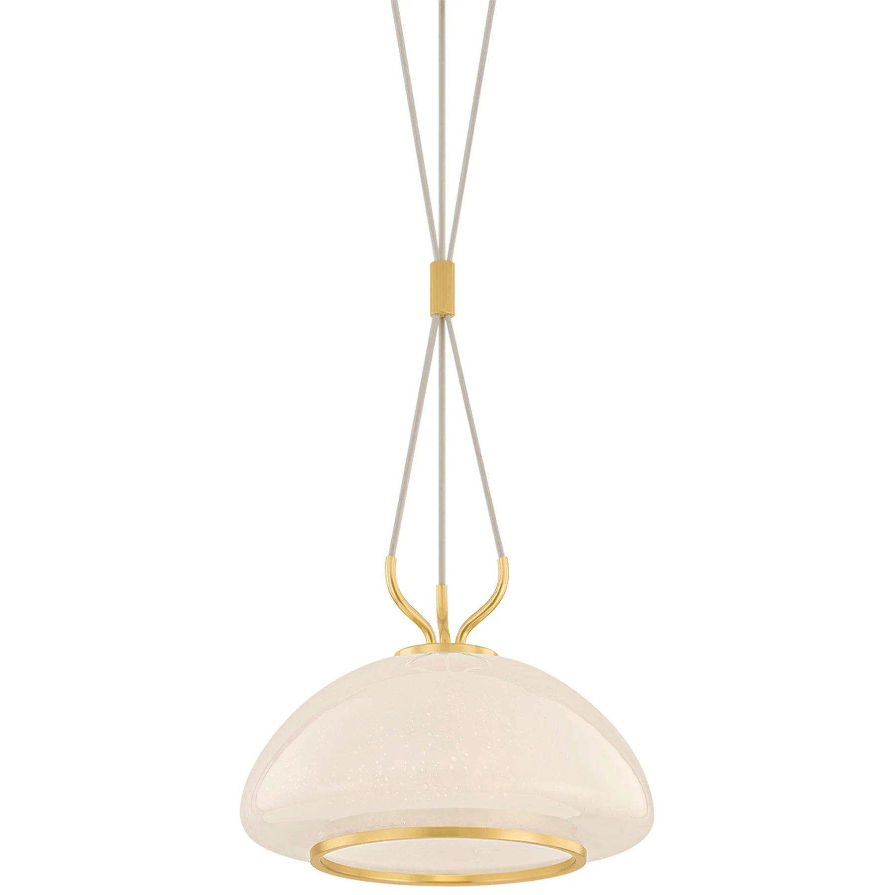 Baudette Pendant, Aged Brass