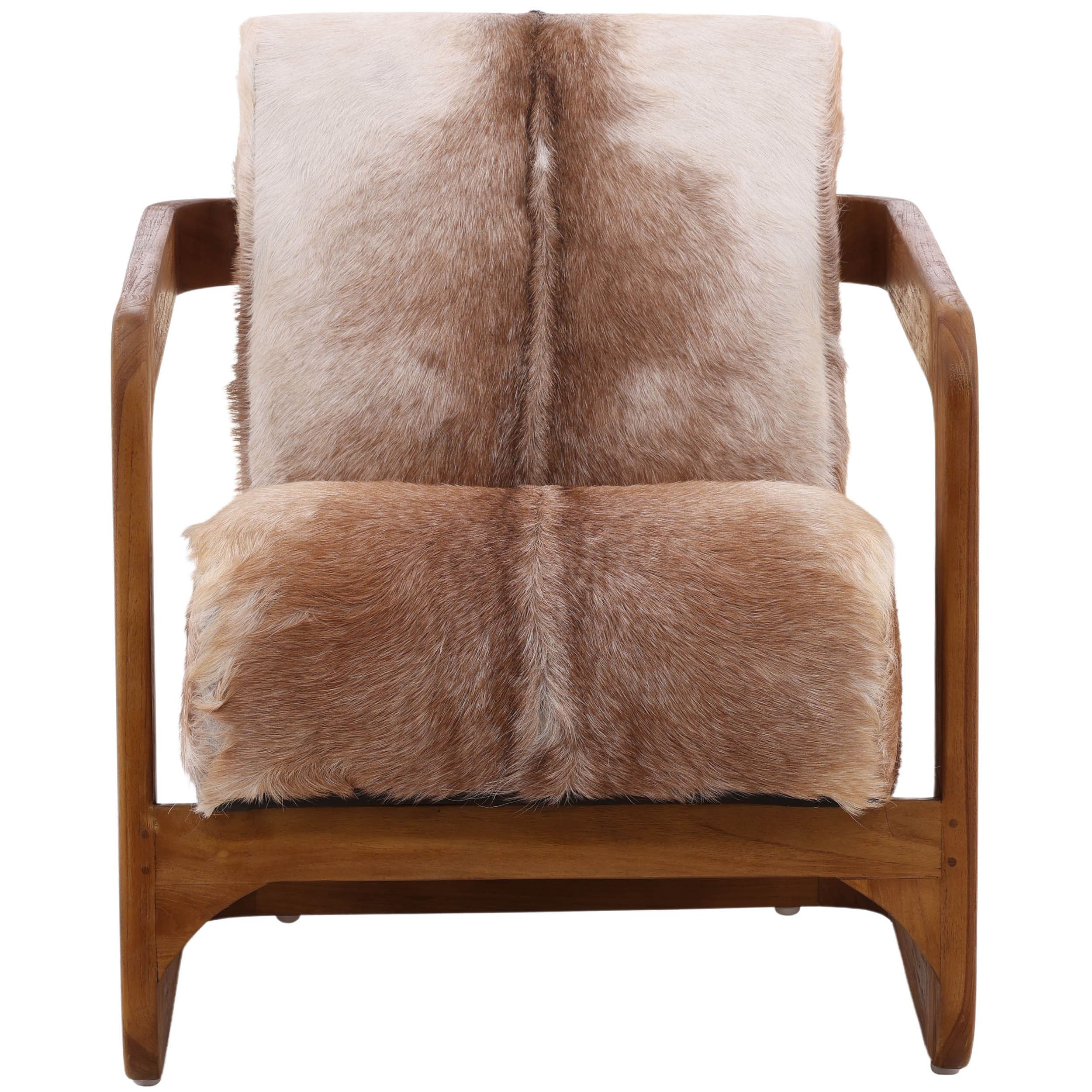 Bautista Chair, Brown and White - Image 2