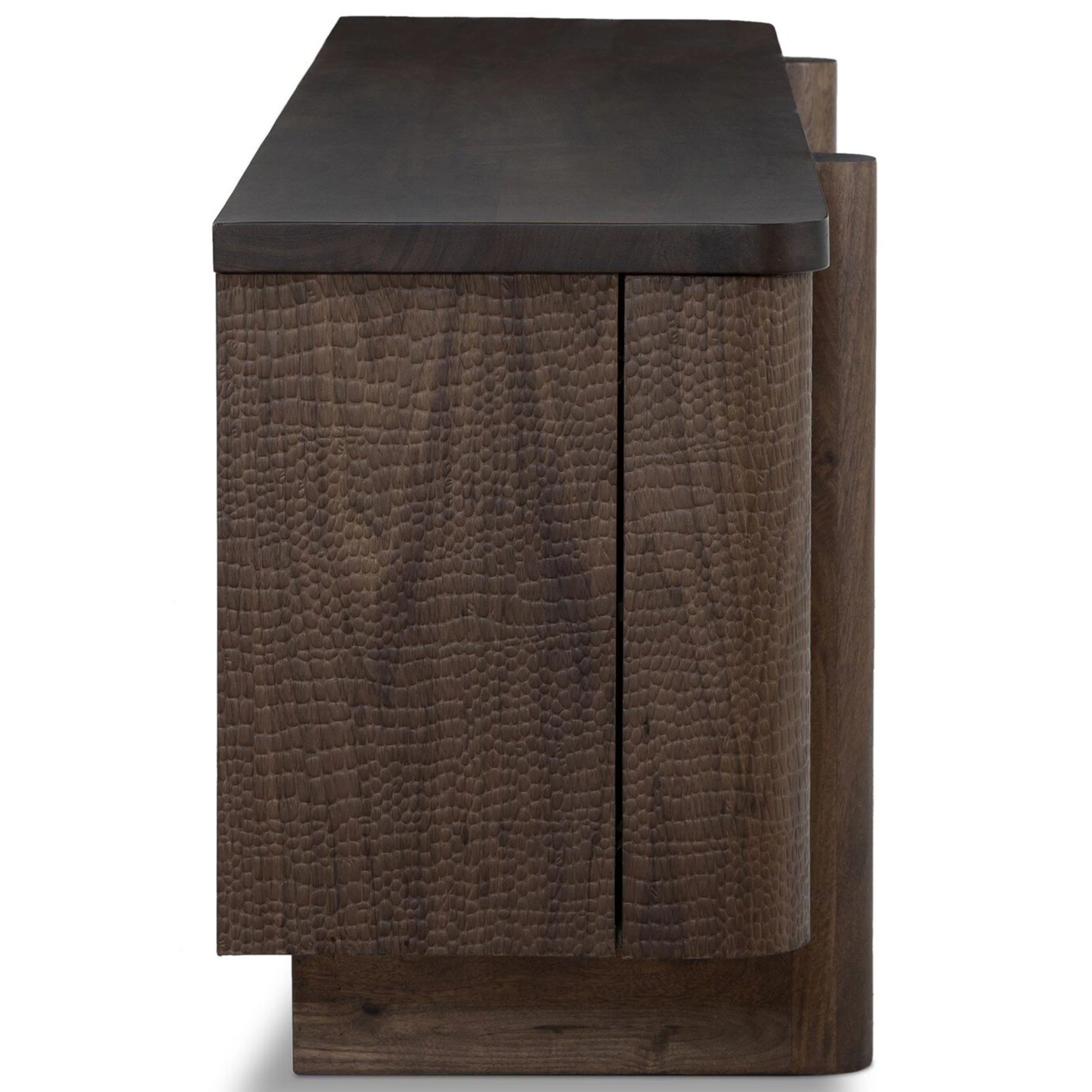 Baxter Media Console, Weathered Mango by Four Hands - Image 3