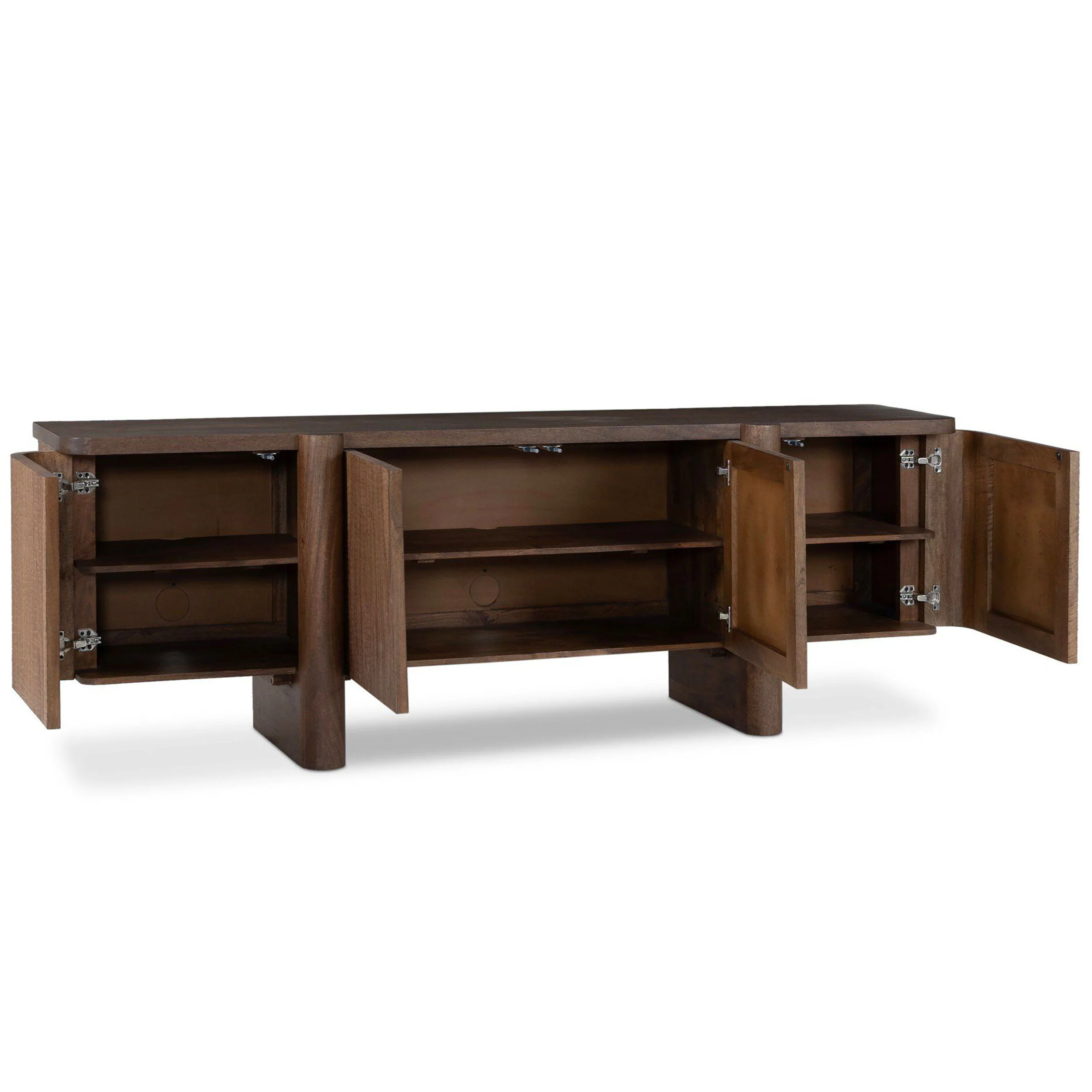 Baxter Media Console, Weathered Mango by Four Hands - Image 4