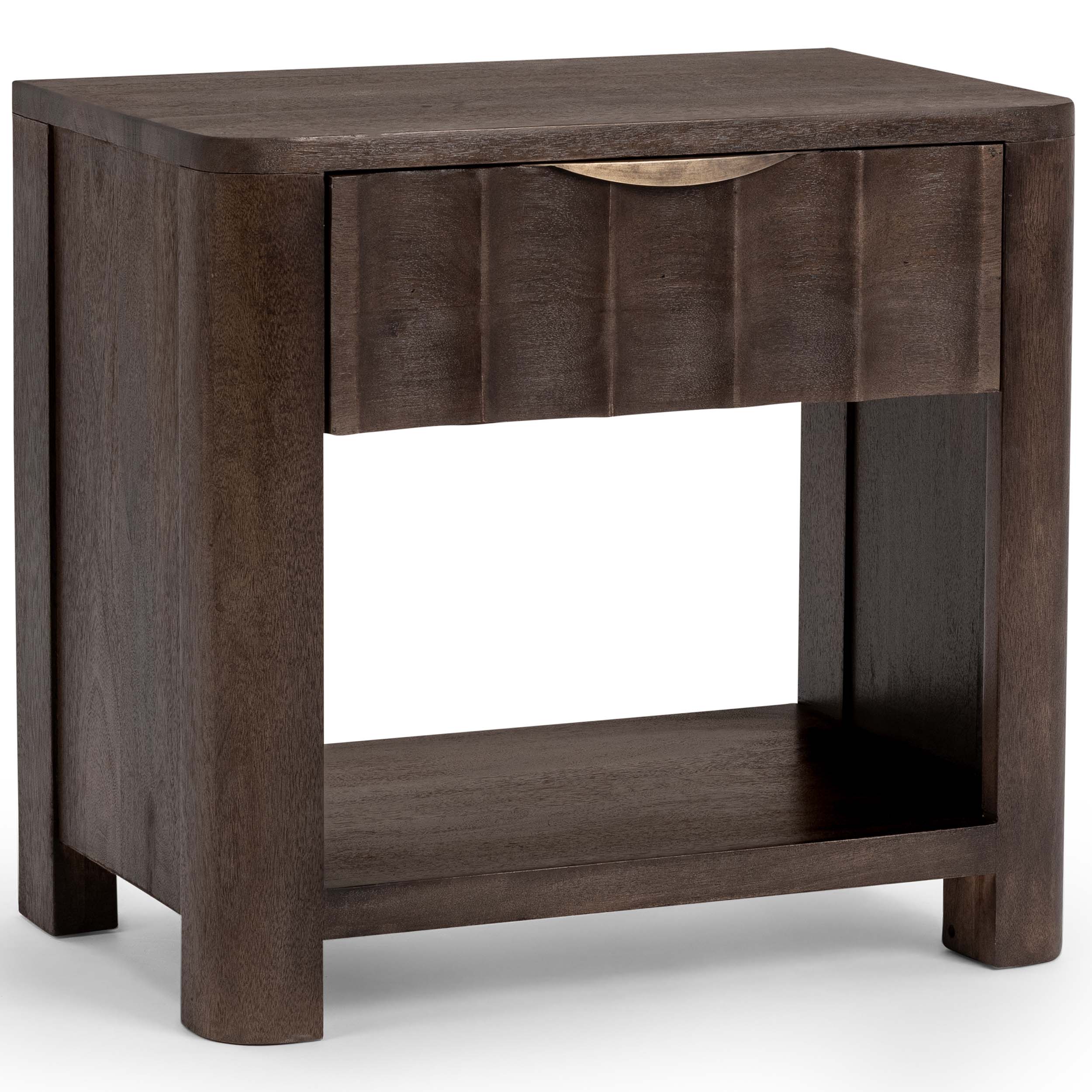 Baylee 1 Drawer Nightstand, Cocoa Brown
