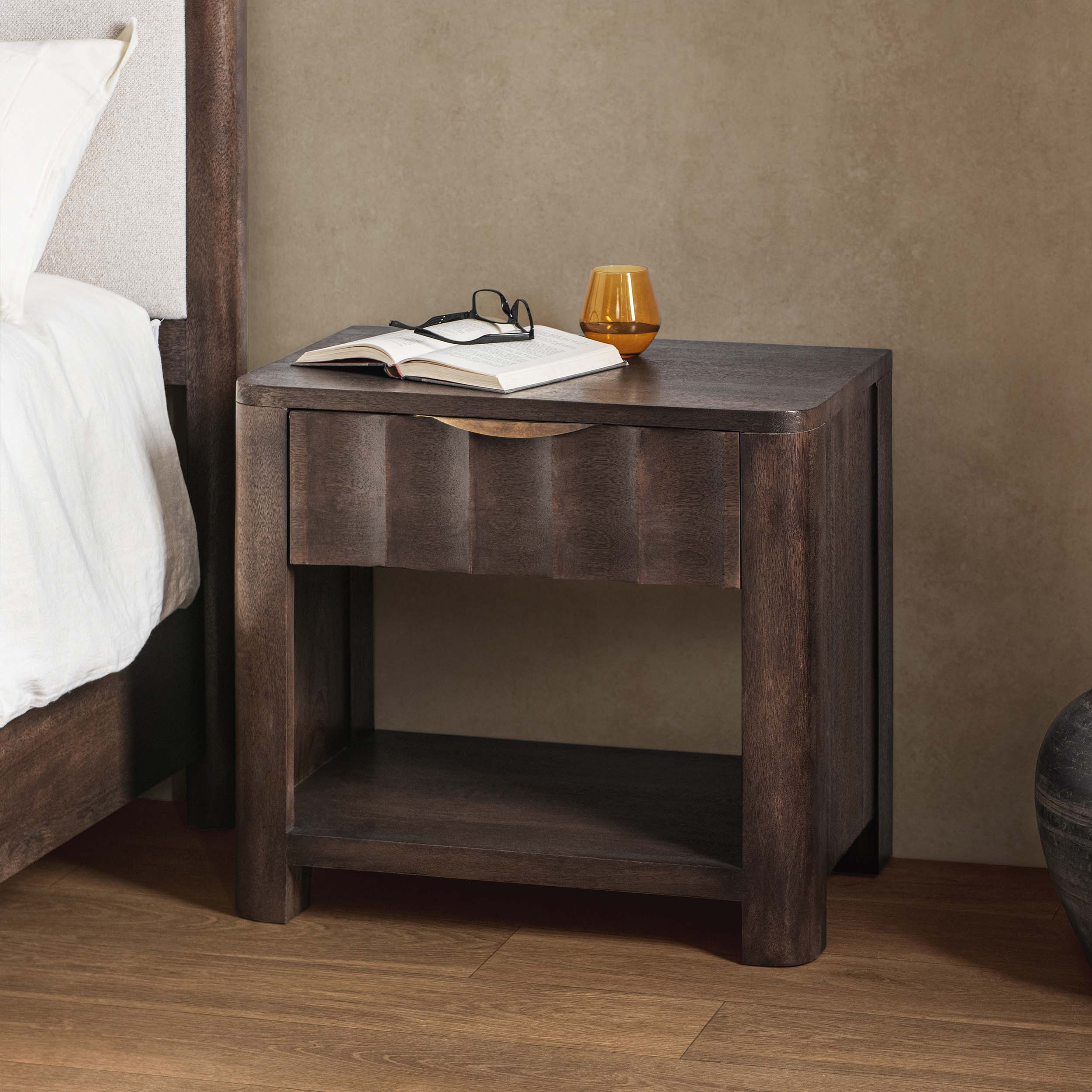 Baylee 1 Drawer Nightstand, Cocoa Brown - Image 6