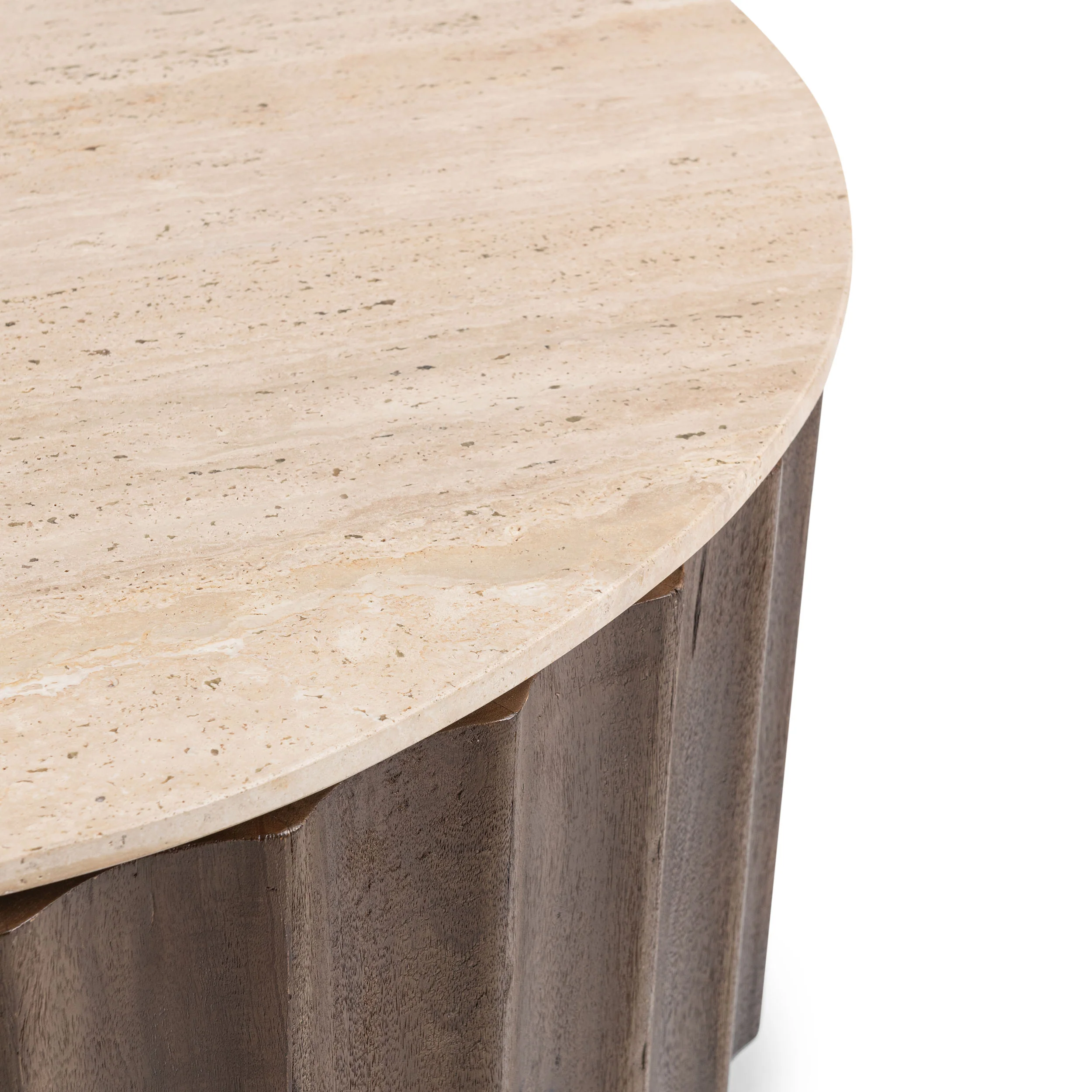Baylee Round Coffee Table, Roast Tan - Image 3