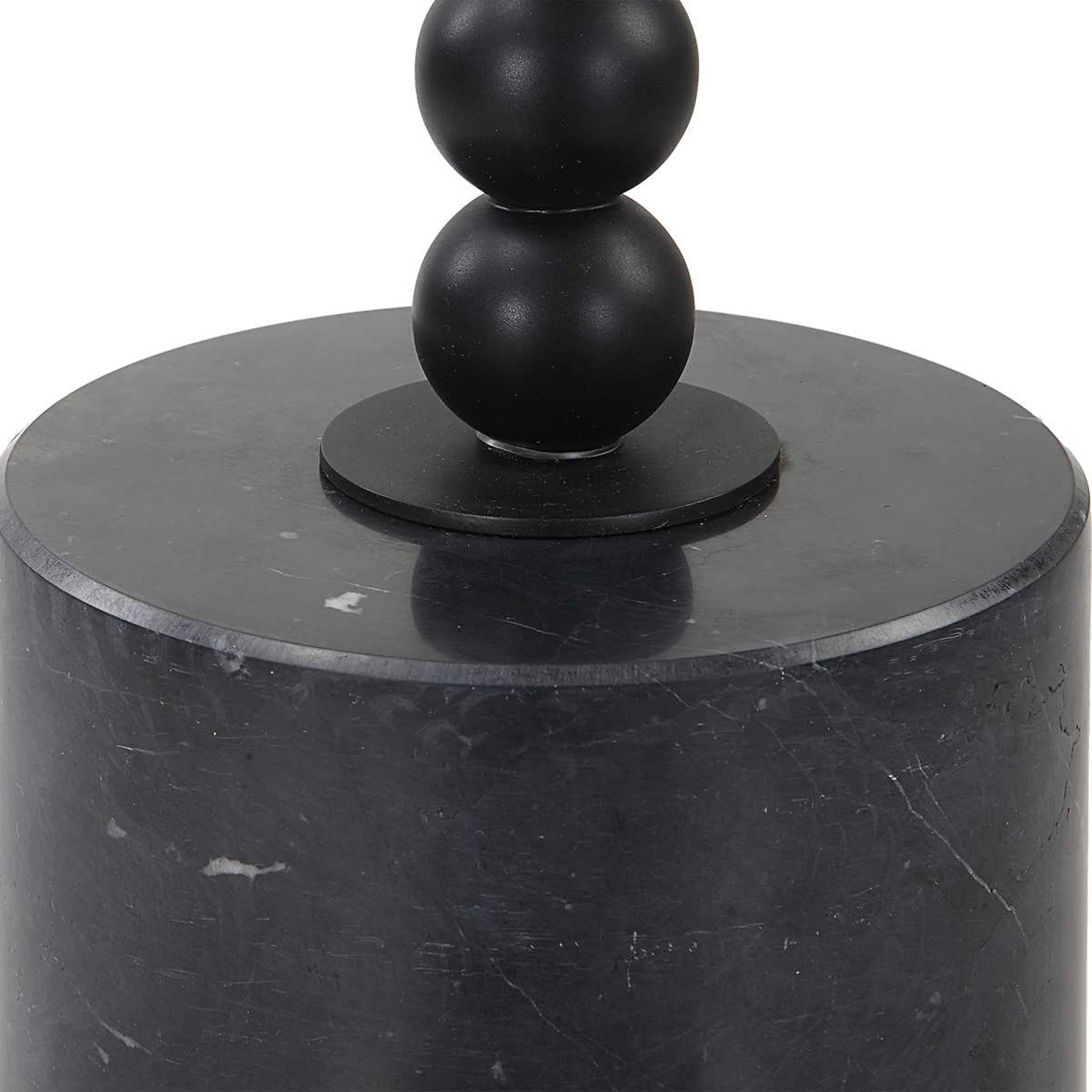 Bead Drink Table, Black - Image 2