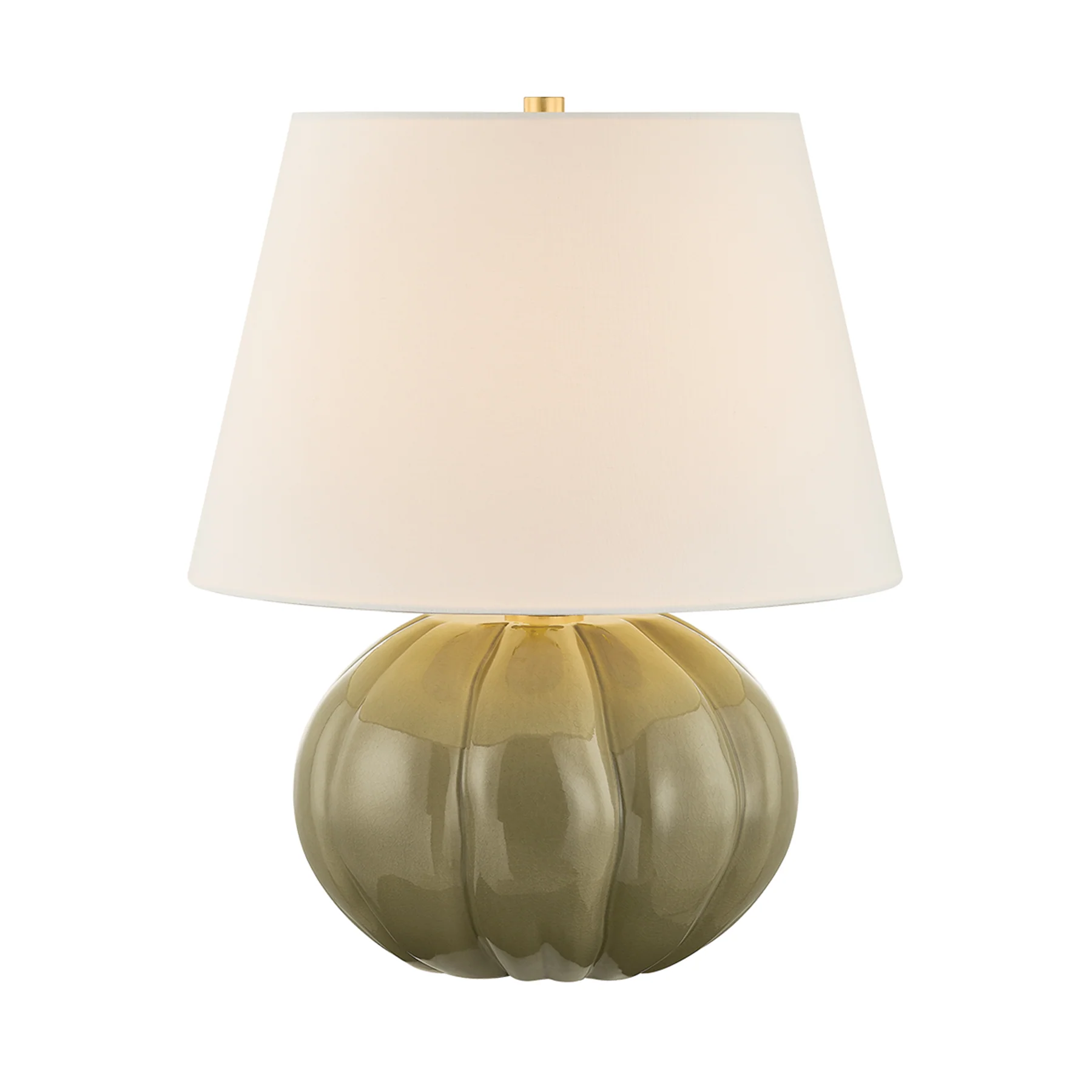 Beata Table Lamp, Aged Brass/Harbour Grey Crackle