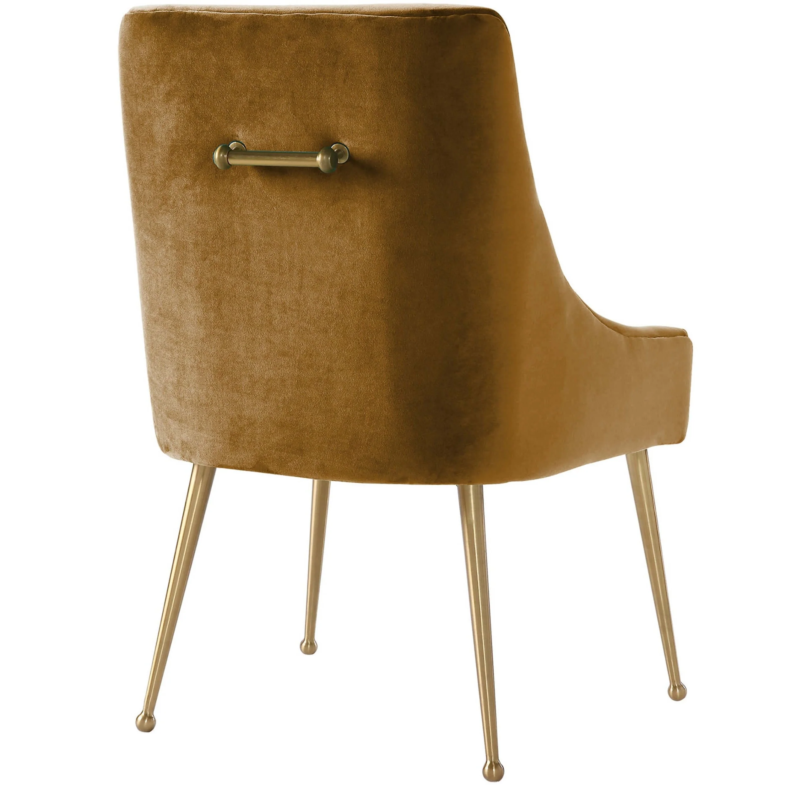 Beatrix Chair, Cognac/Brushed Gold Base - Image 3