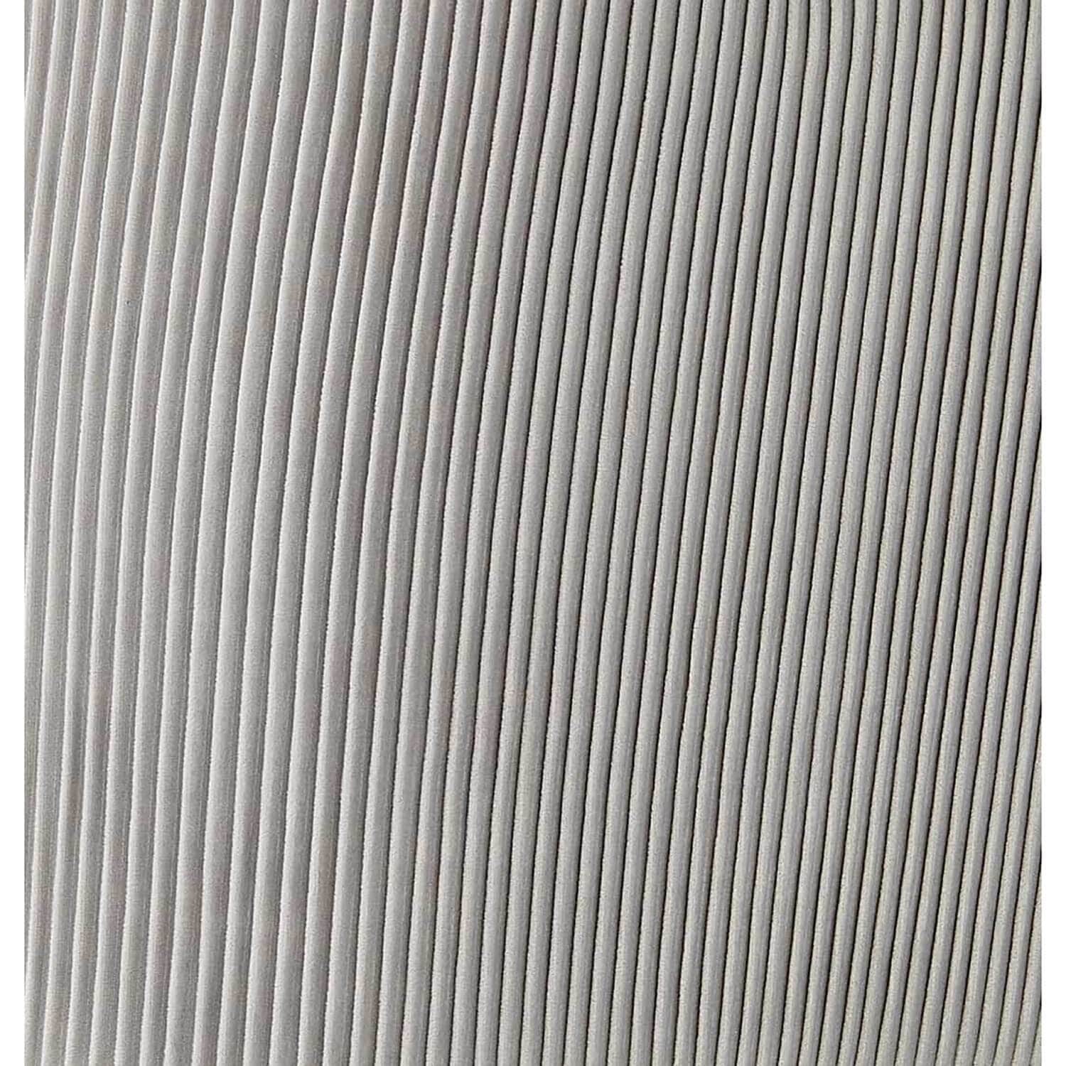 Beatrix Pleated Chair, Light Grey/Brushed Gold Legs - Image 4
