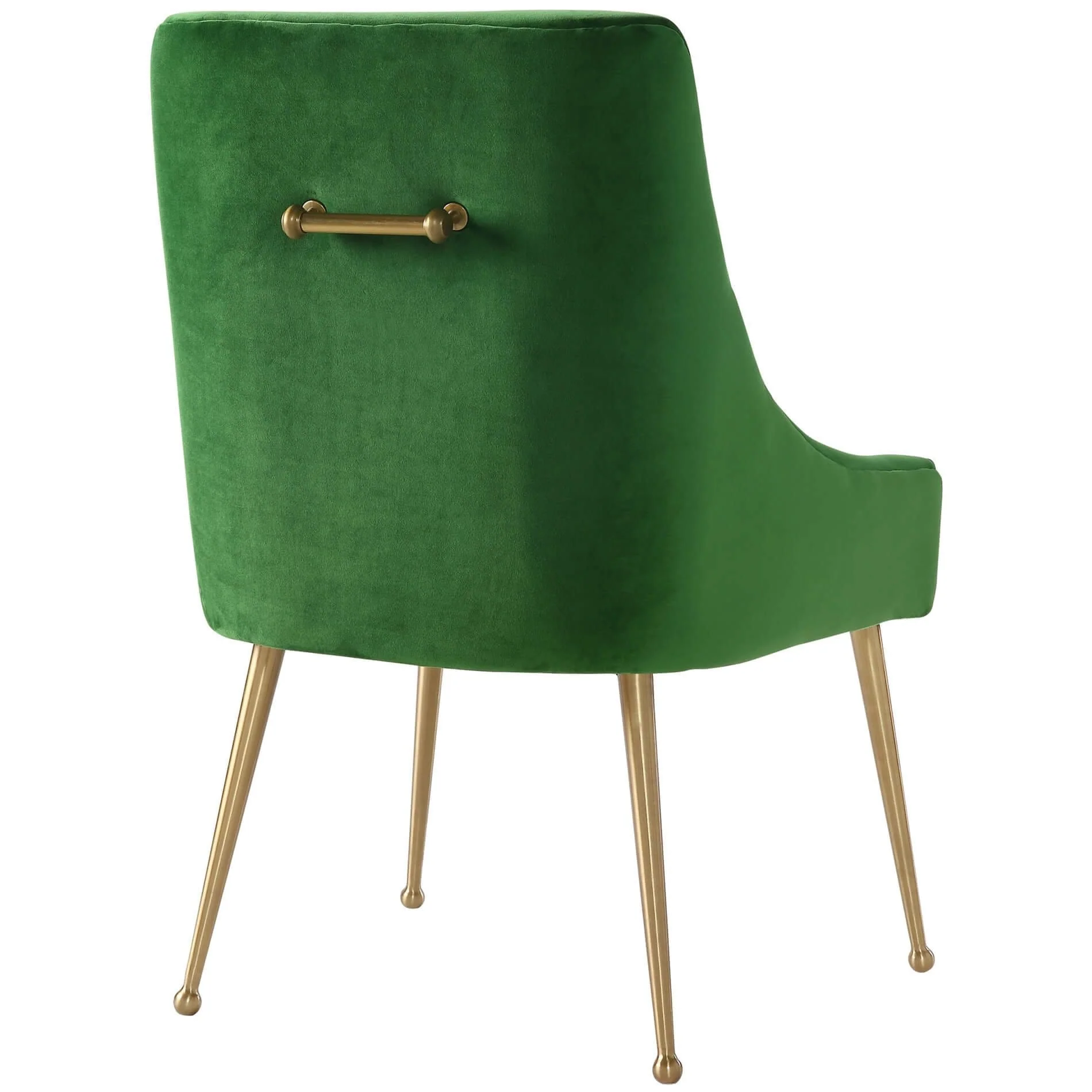 Beatrix Side Chair, Green/Brushed Gold Base - Image 3