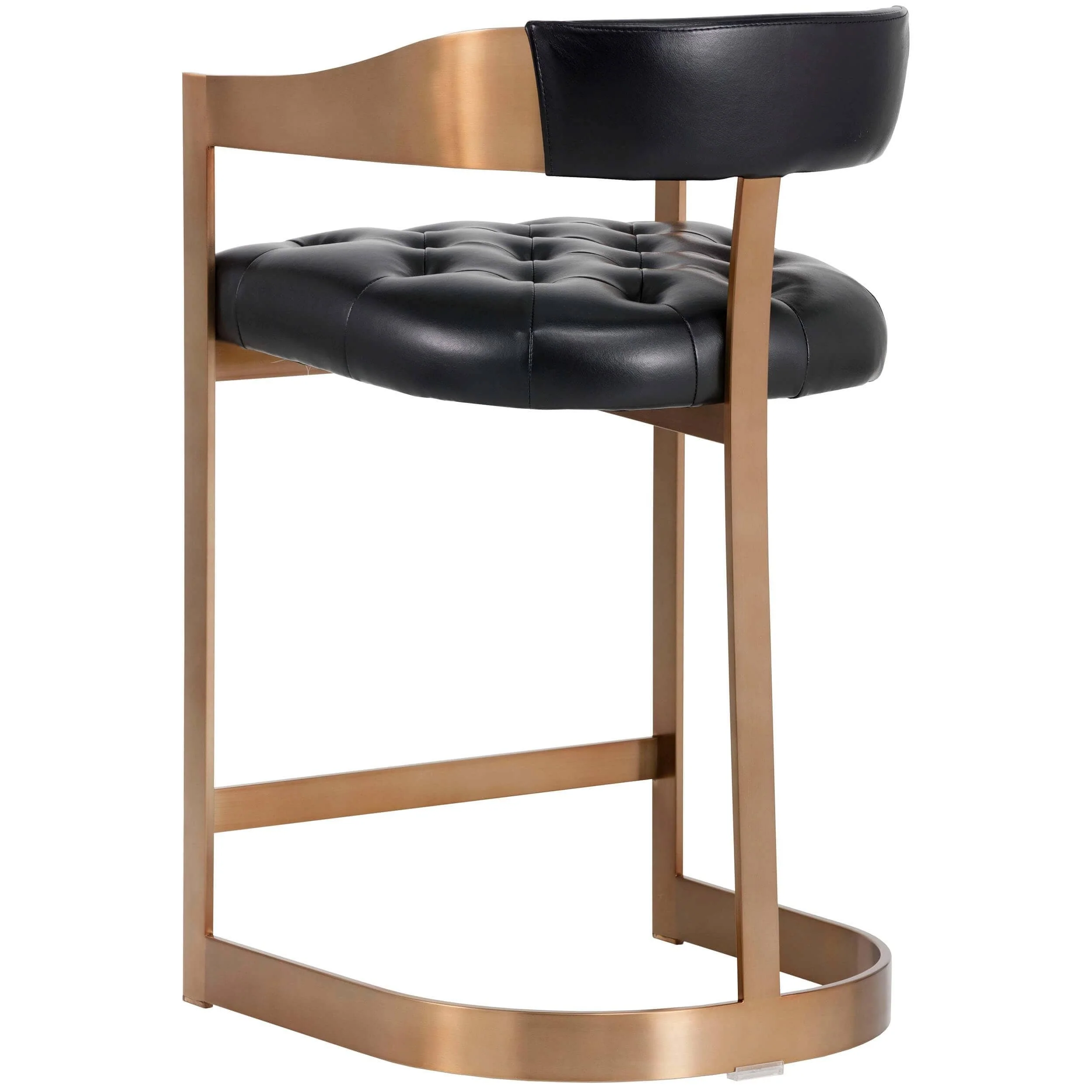 Beaumont Leather Bar & Counter Stool, Cantina Black - Image 3