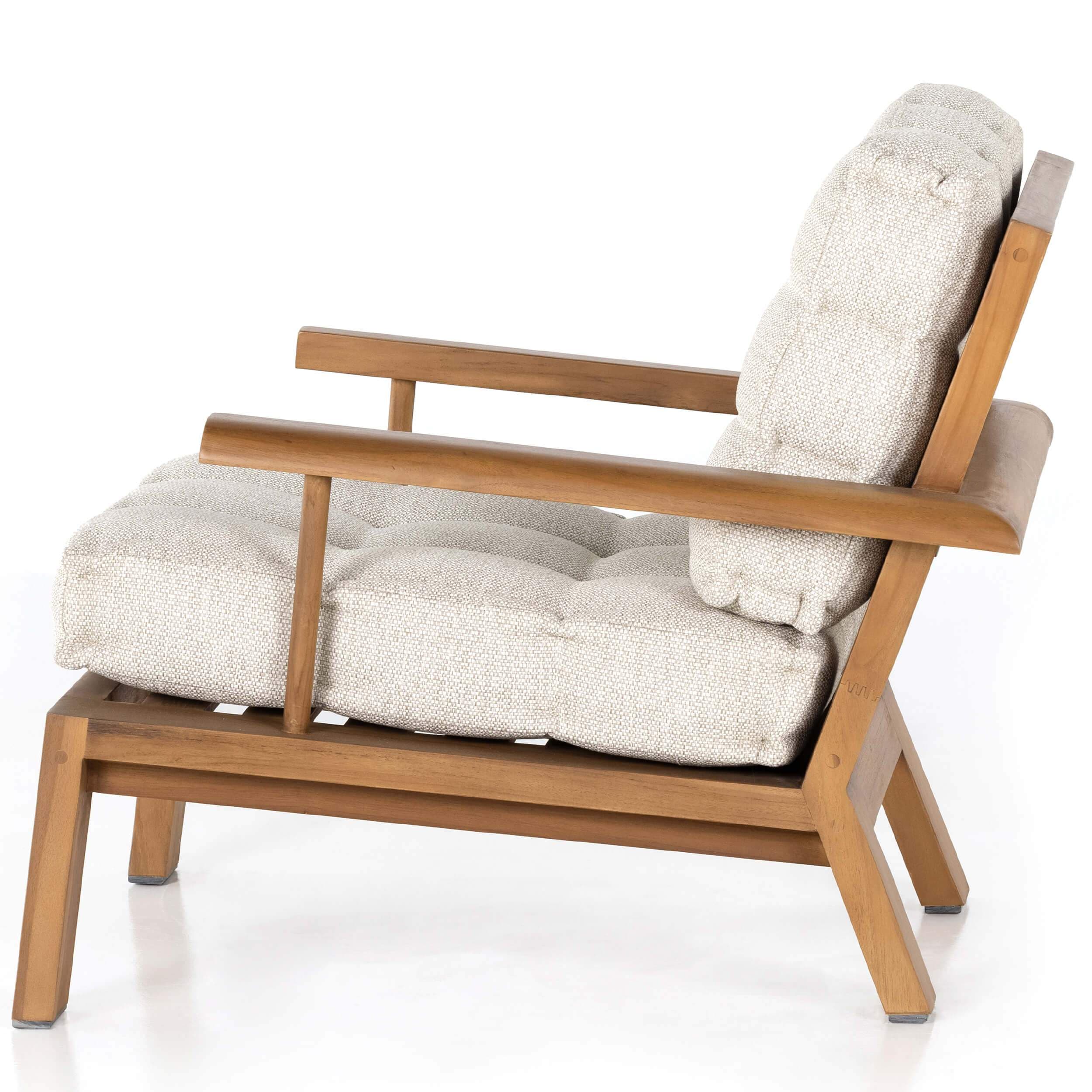 Beck Outdoor Chair, Natural Teak by Four Hands - Image 2