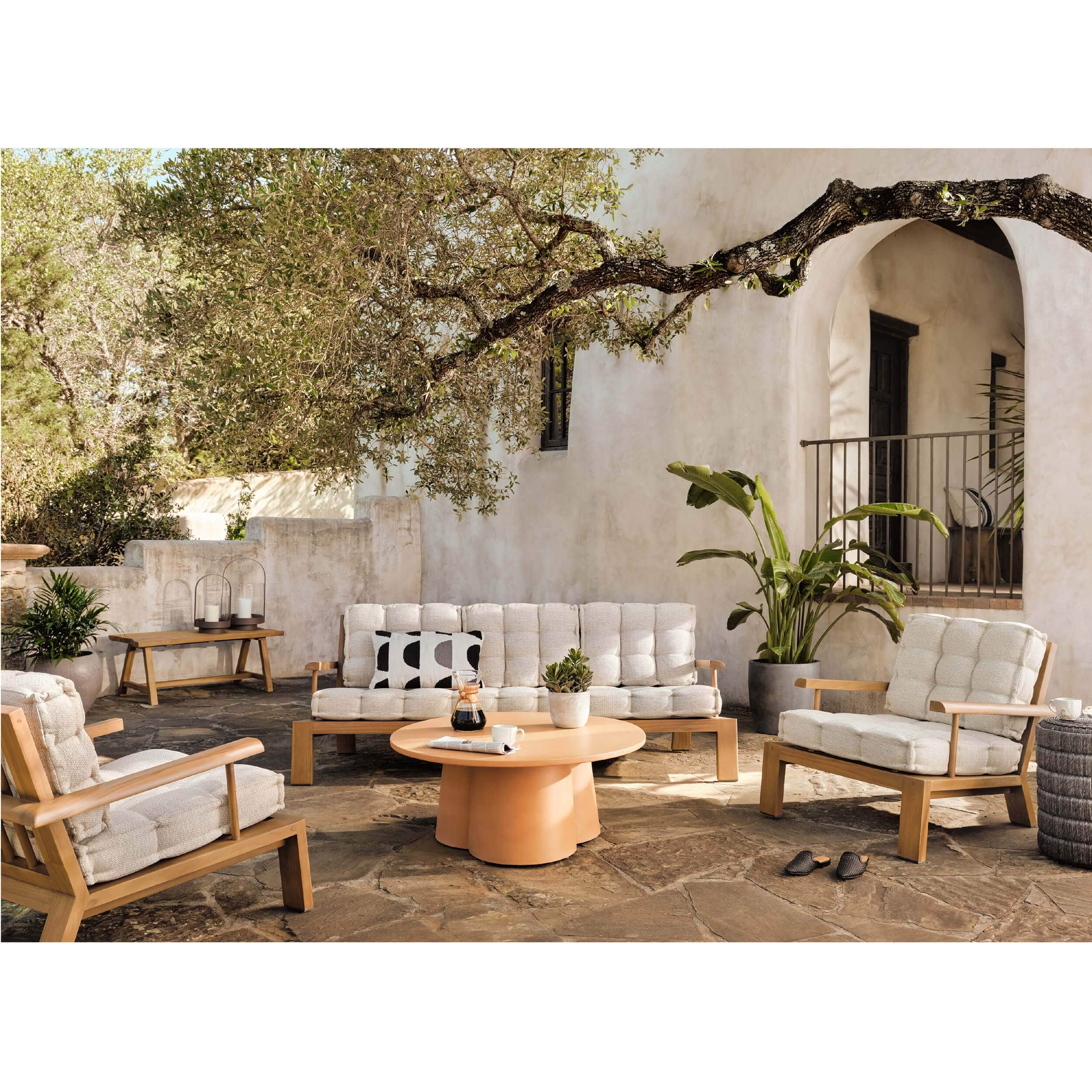 Beck Outdoor Chair, Natural Teak by Four Hands - Image 4
