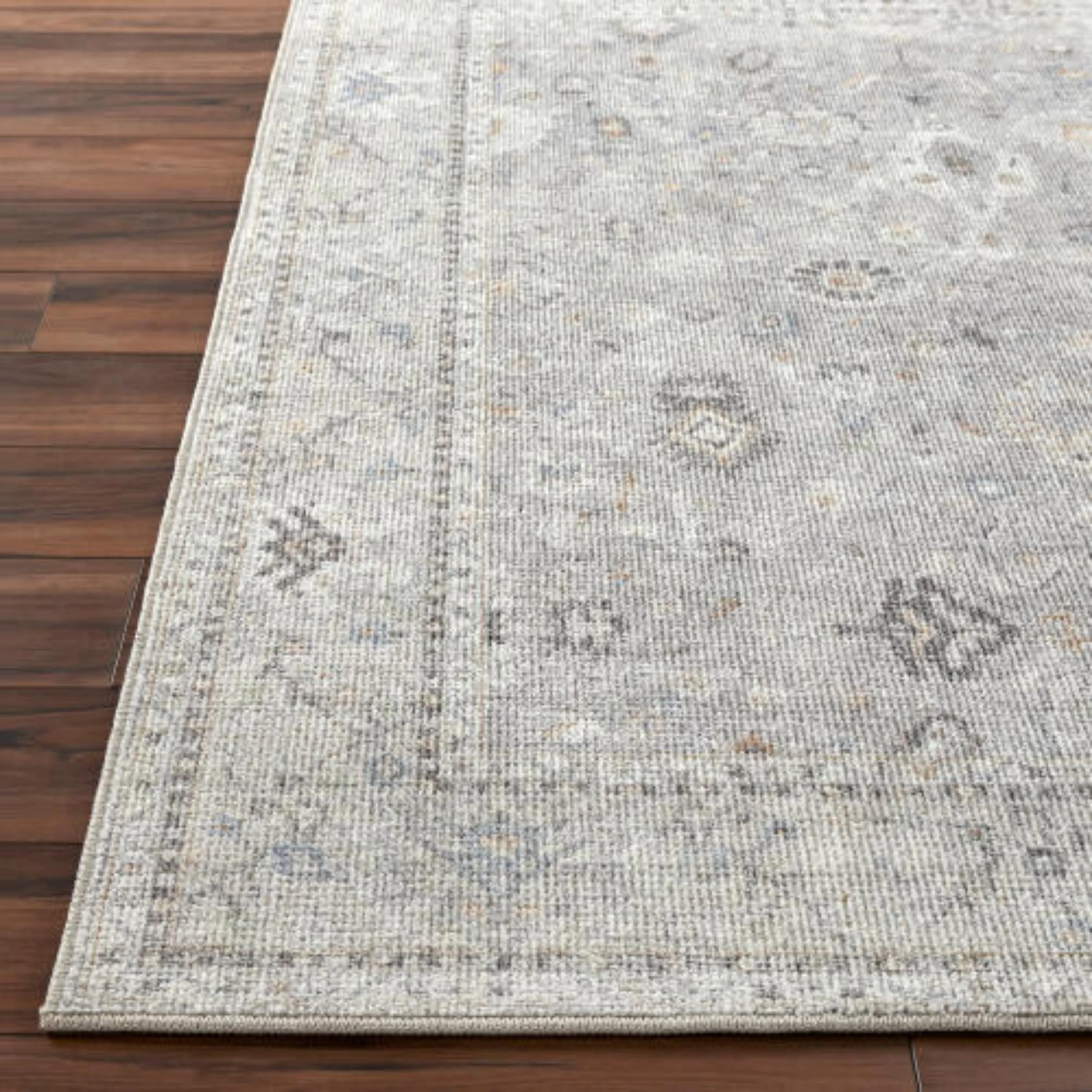 Becki Owens x Livabliss Rug Davina BOCC-2300, Medium Gray/Light Beige/Brown/Denim/White - Image 2