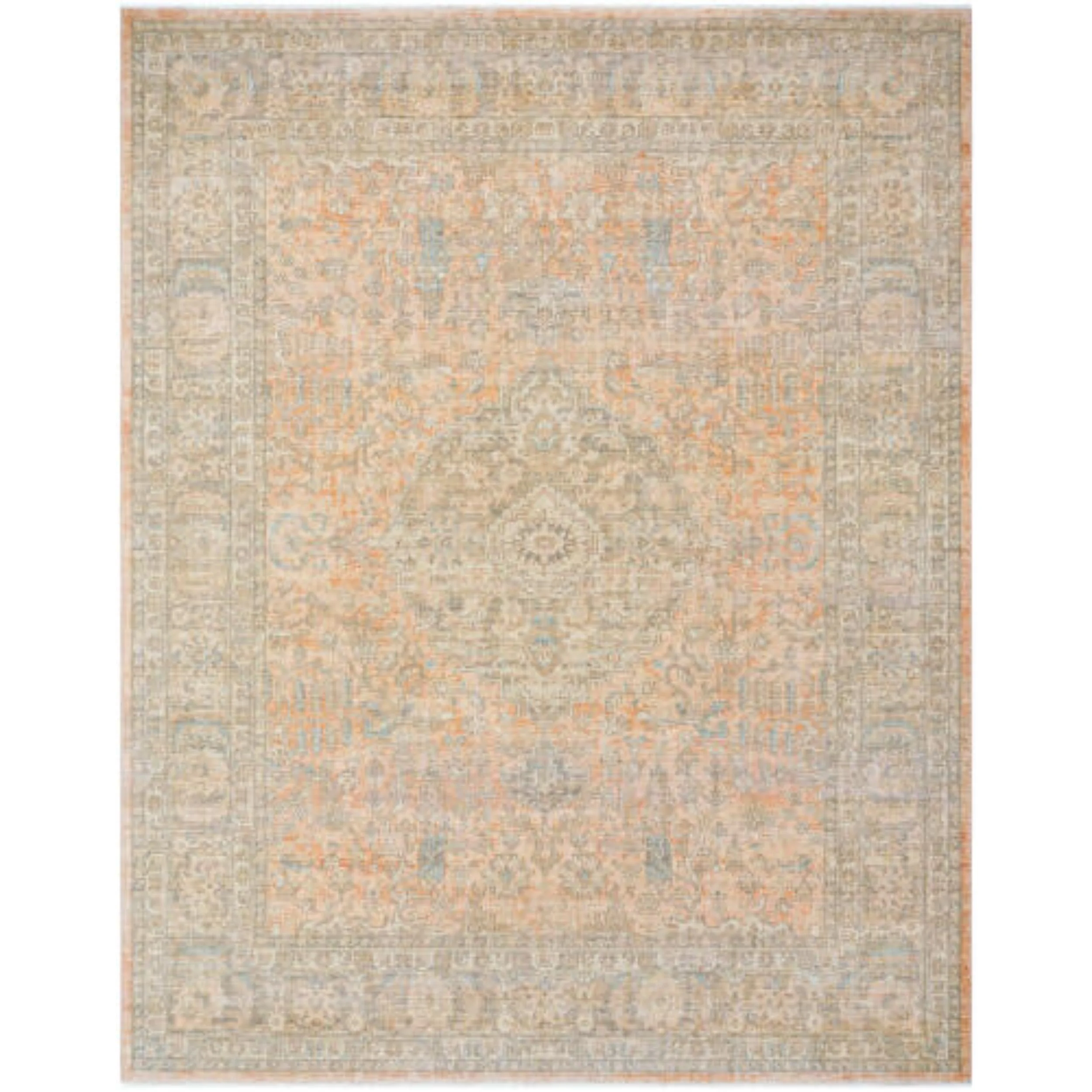 Becki Owens x Surya Rug Renaissance BORI-2301, Tan/Taupe/Light Beige/Dusty Coral/Denim