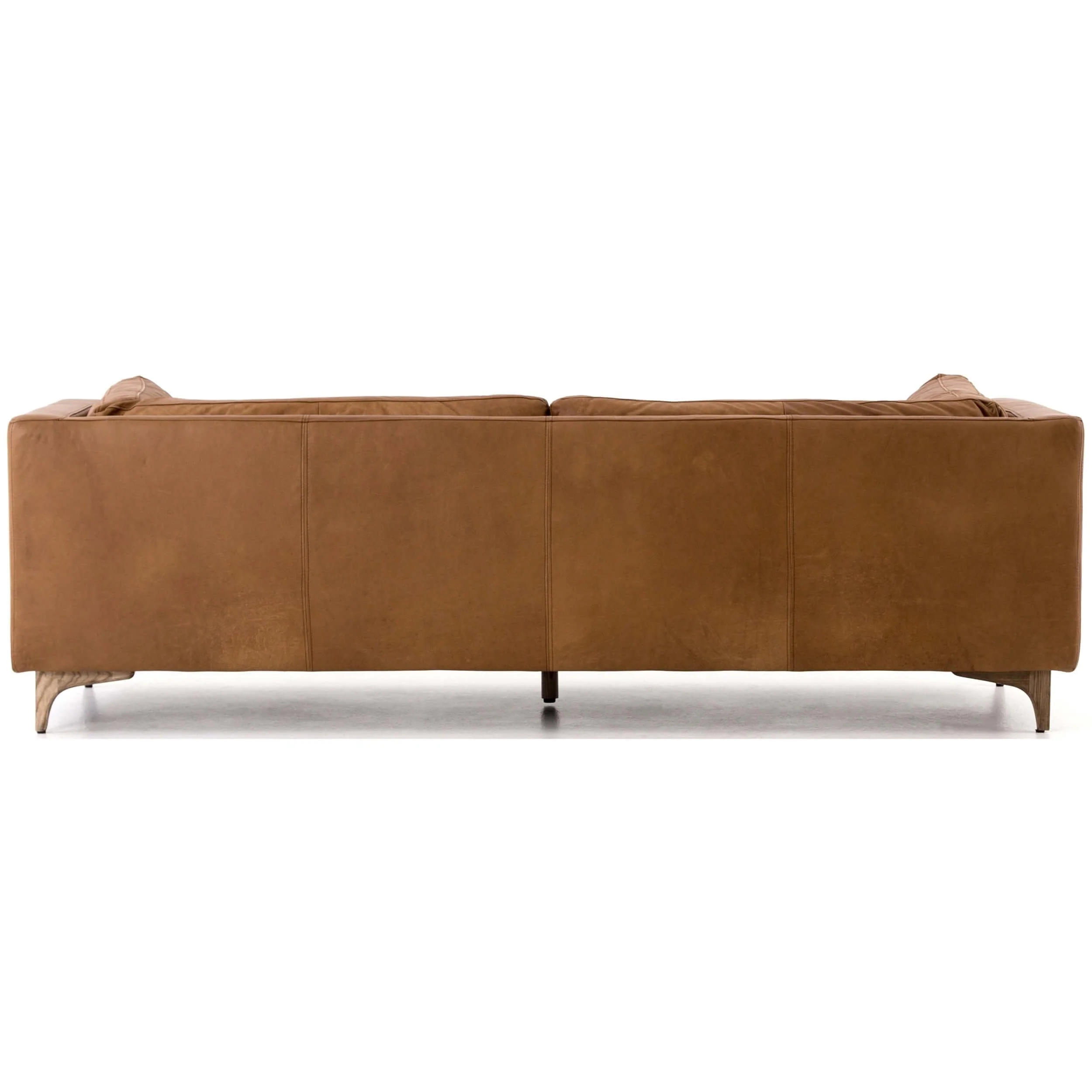 Beckwith Leather Sofa, Natural Washed Camel by Four Hands - Image 4