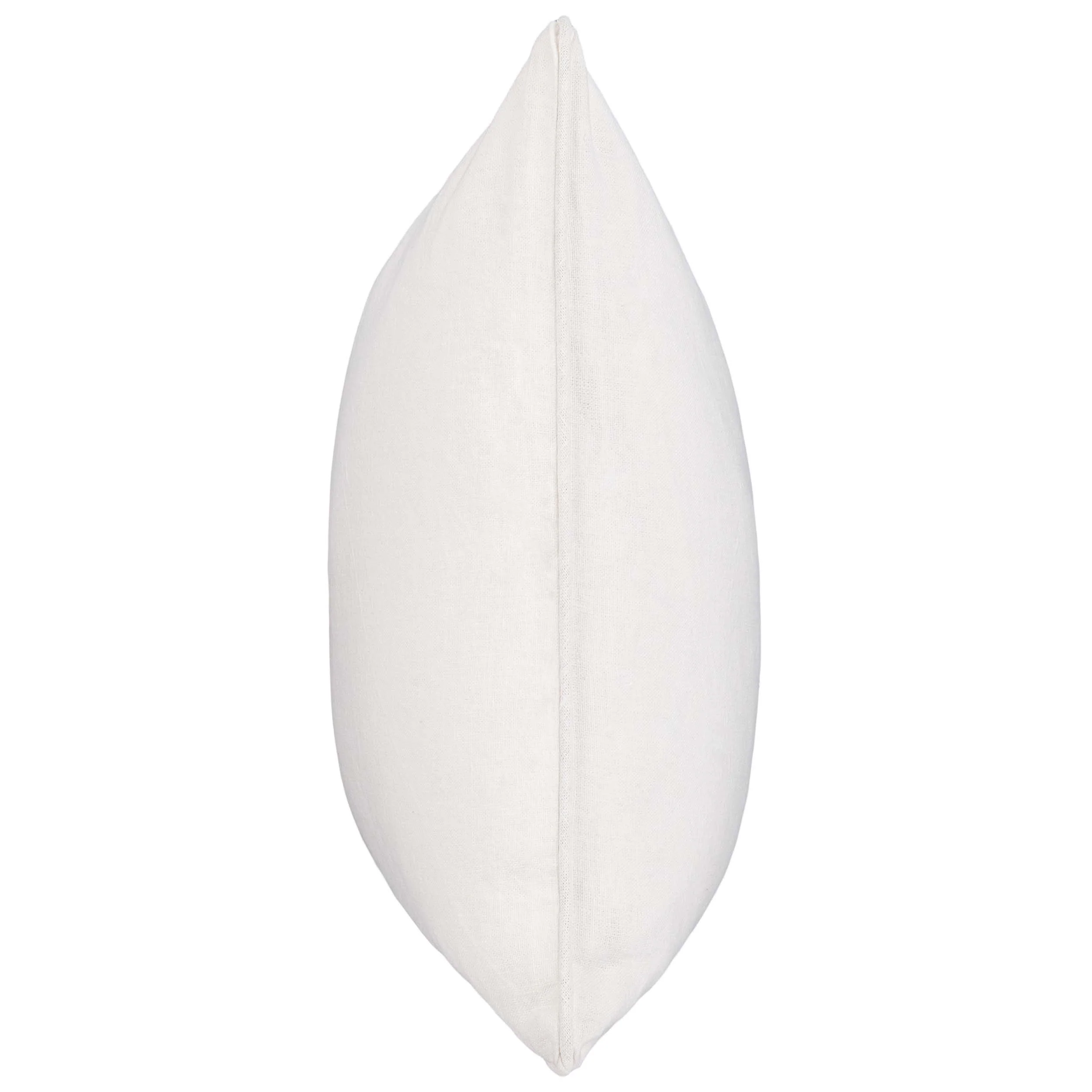Bedford Linen Pillow, Ivory - Image 3