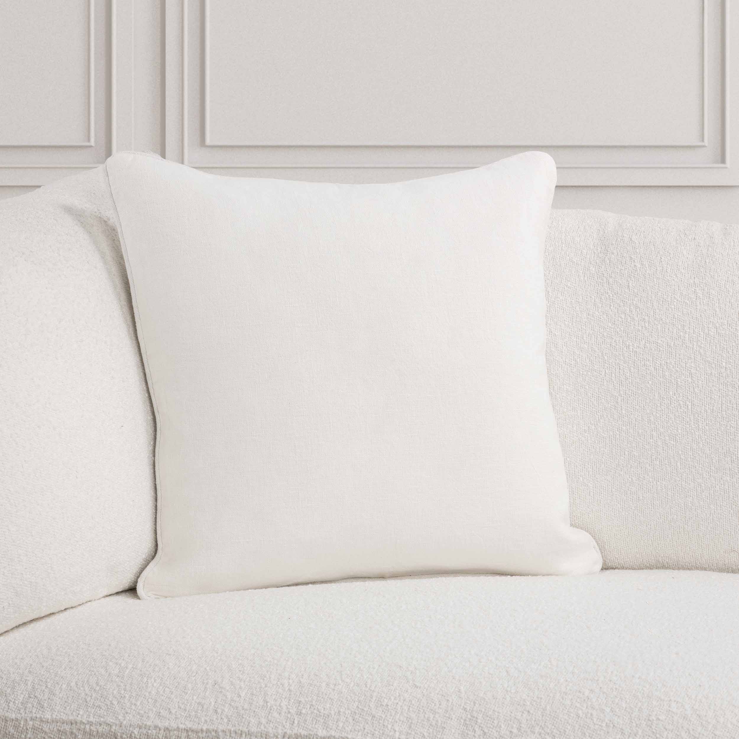 Bedford Linen Pillow, Ivory - Image 6
