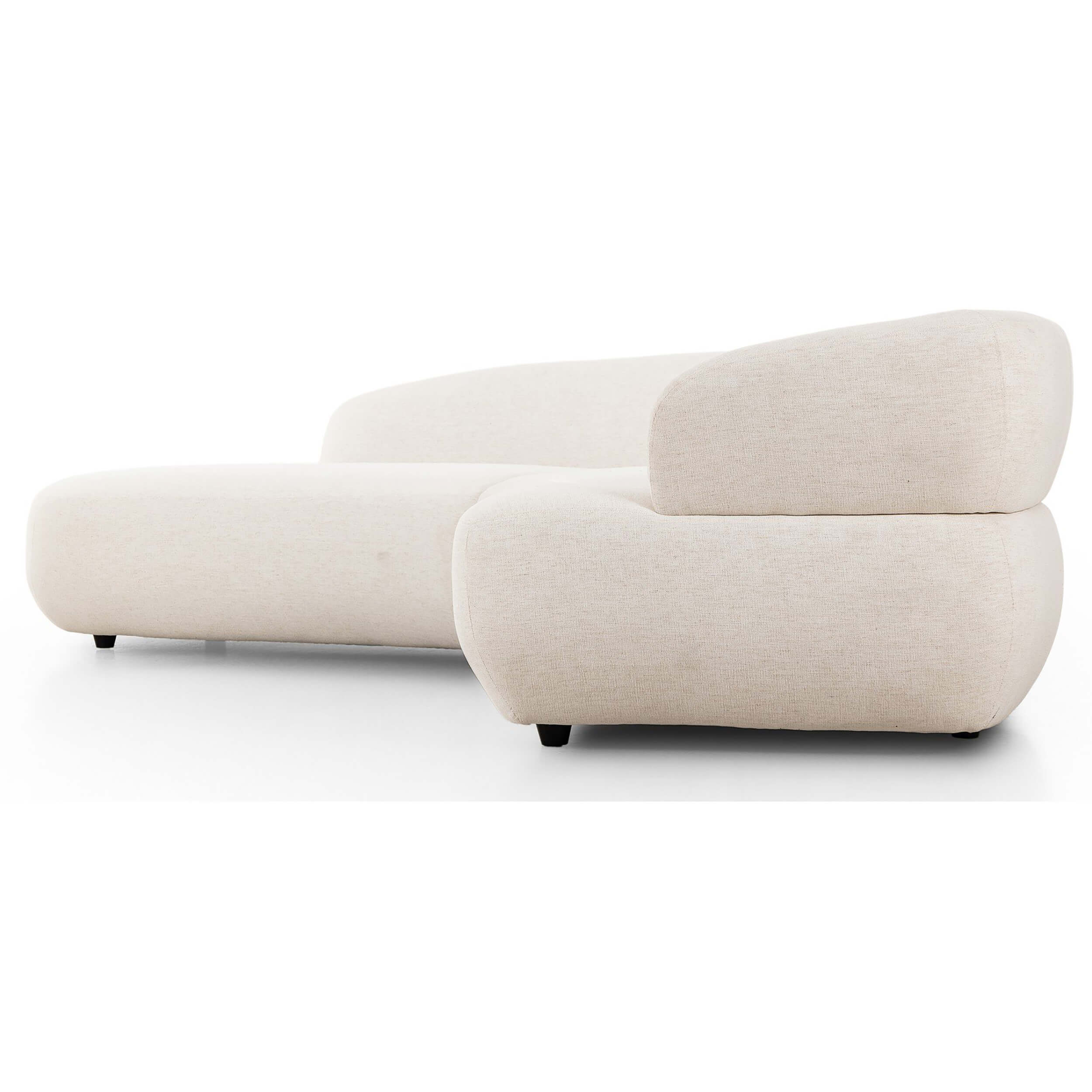 Belen 2-Piece Chaise Sectional, Nomad Snow by Four Hands - Image 9