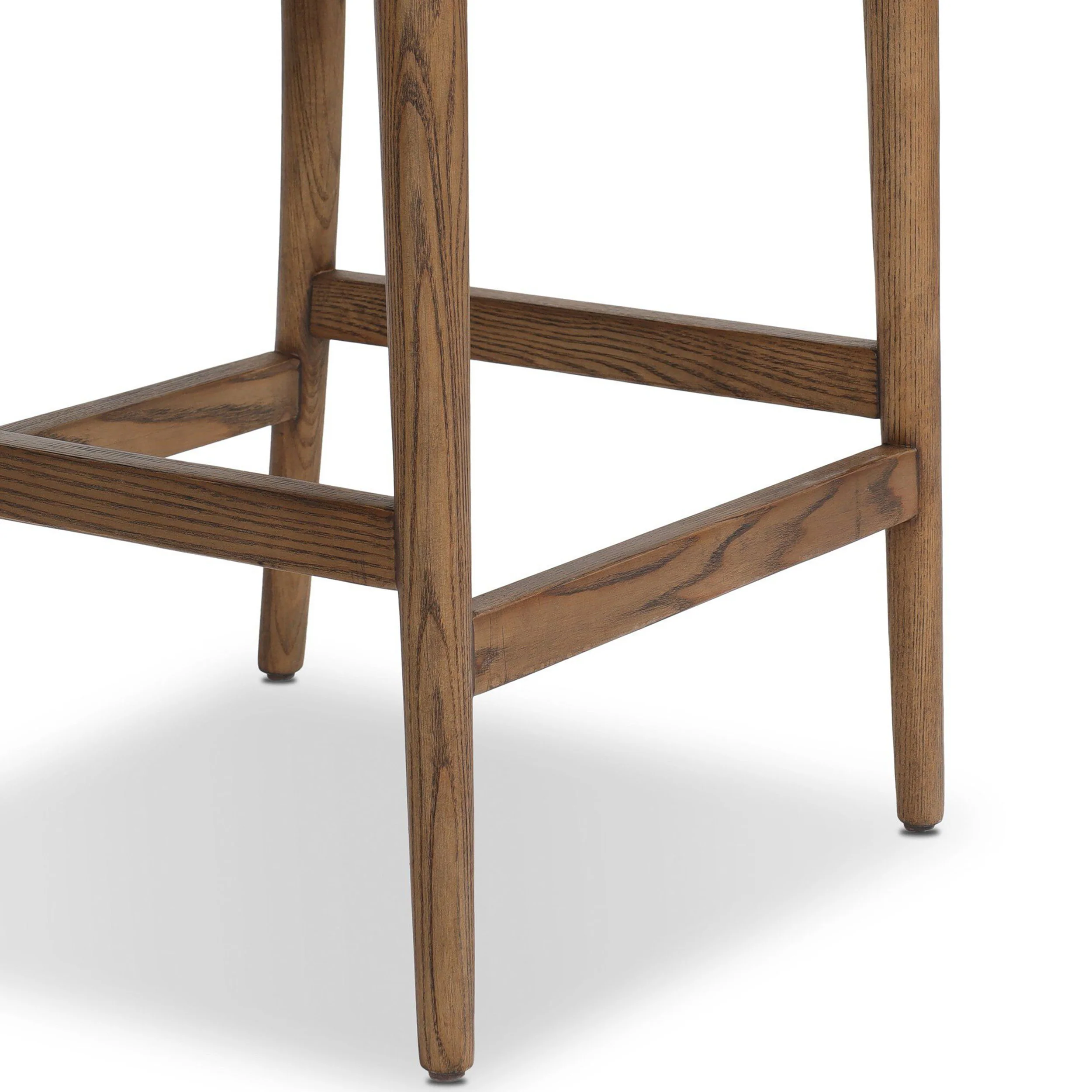 Bella Leather Bar & Counter Stool, Dulane Mahogany by Amber Lewis x Four Hands - Image 6