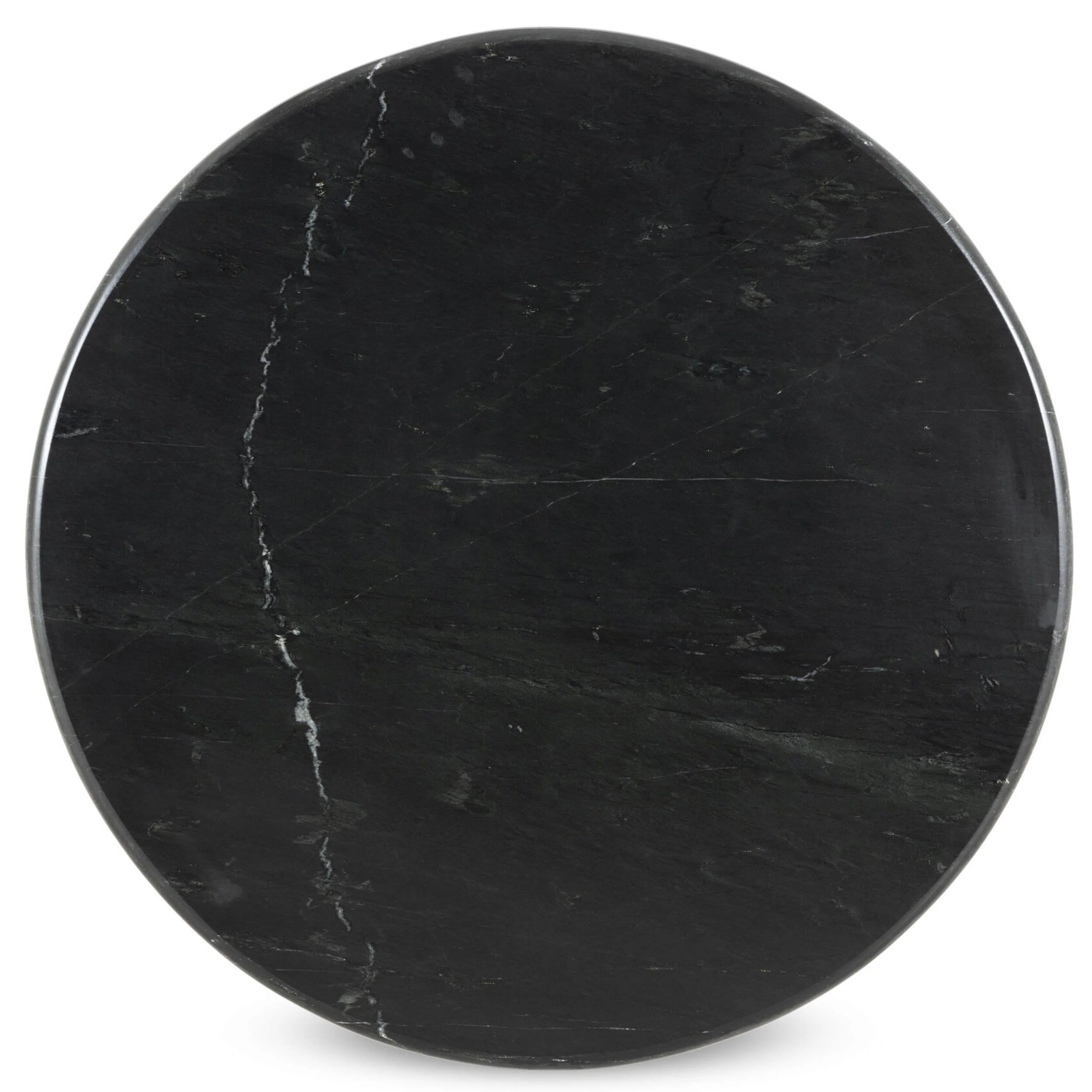 Belle 38" Round Dining Table, Black Marble by Four Hands - Image 2