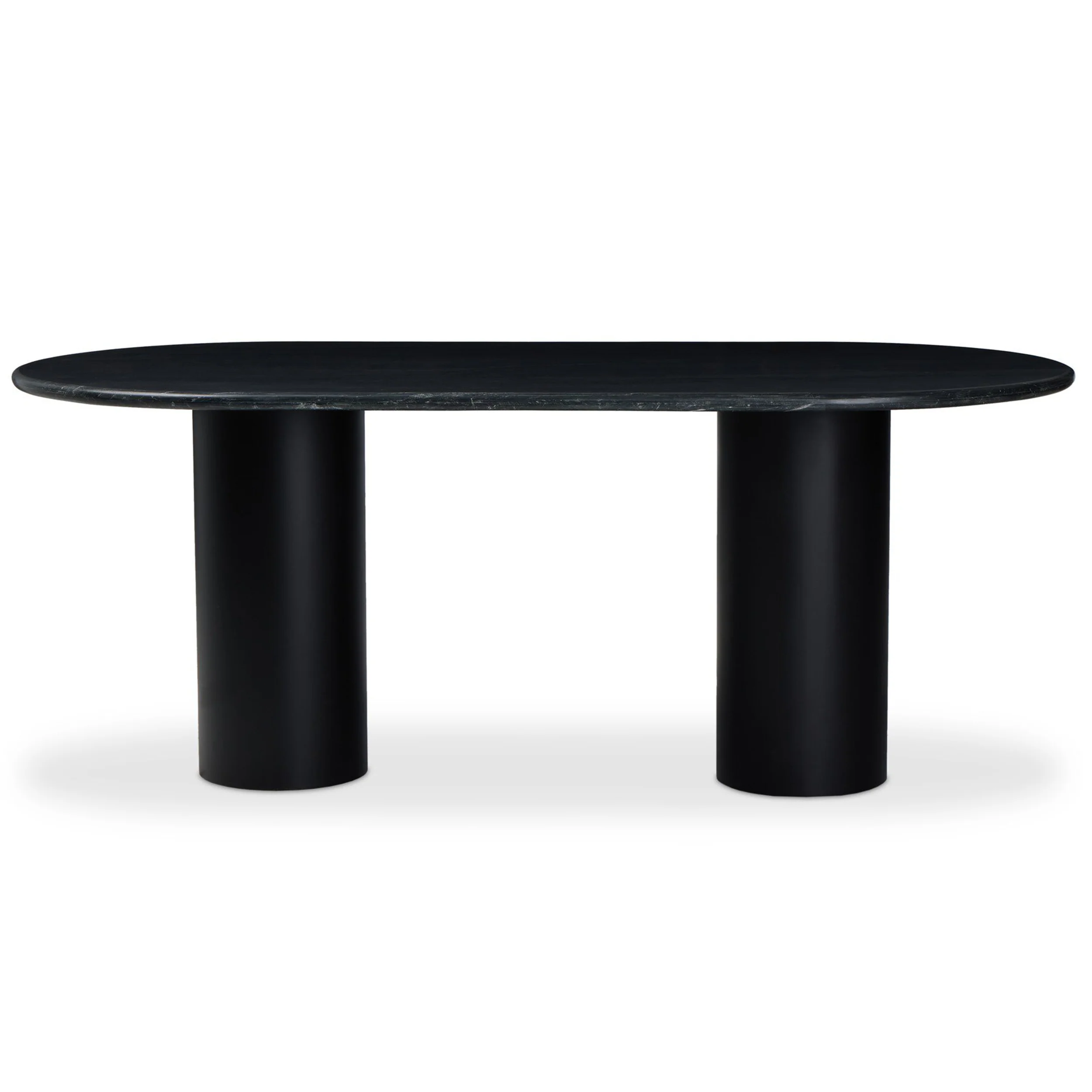 Belle Oval Dining Table, Black Marble by Four Hands - Image 2