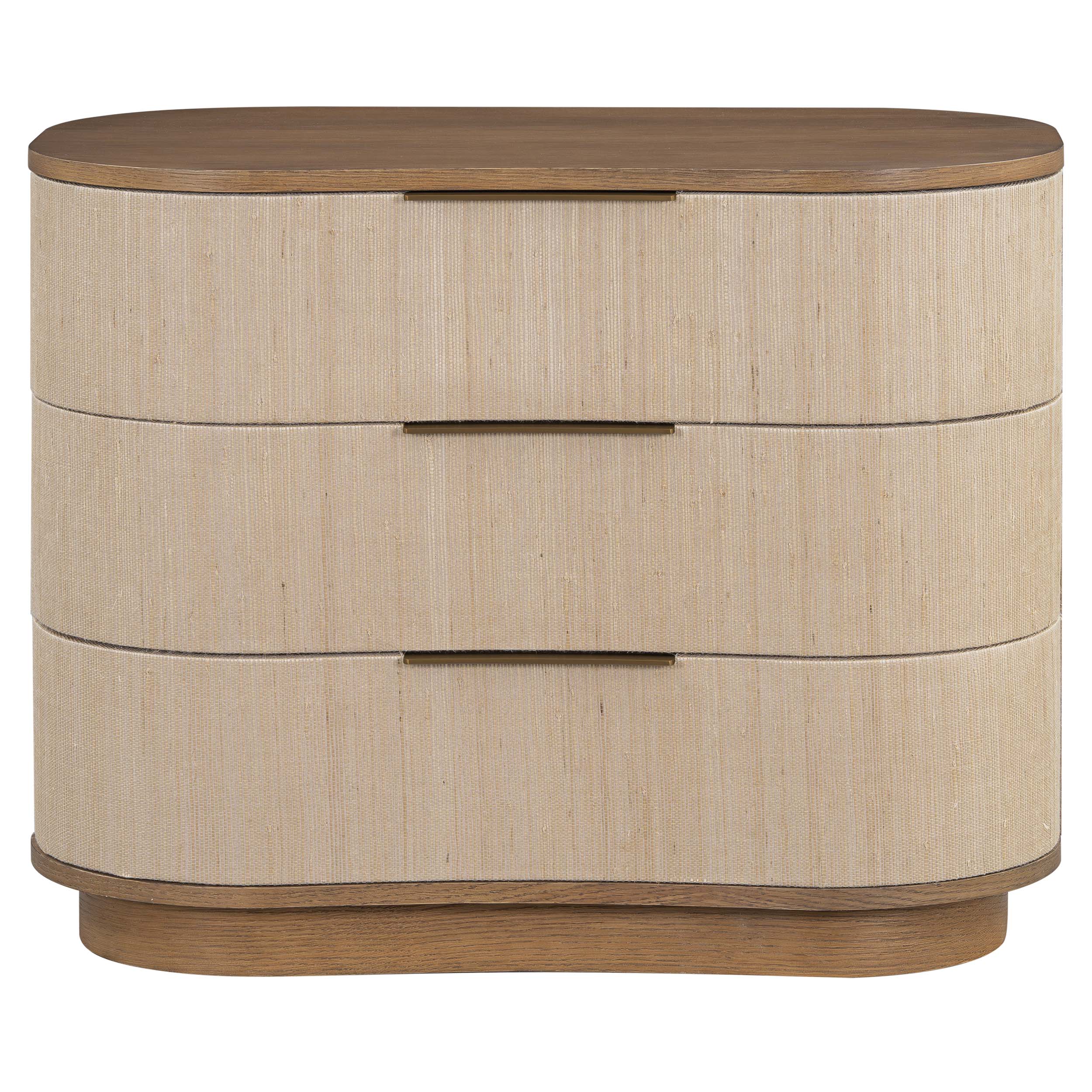 Belmont 3 Drawer Nightstand, Warm Oak