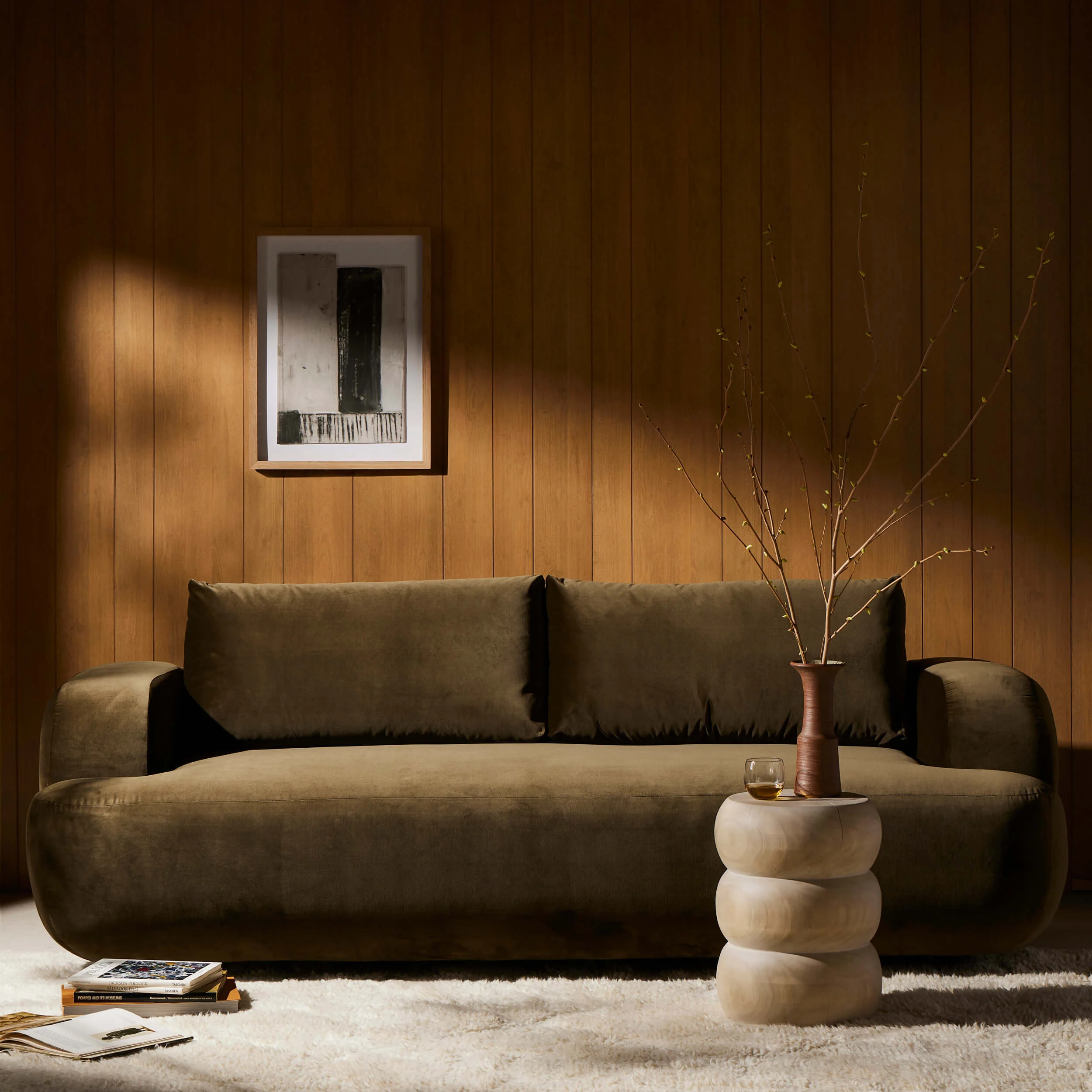 Benito Sofa, Surrey Olive by Four Hands - Image 7