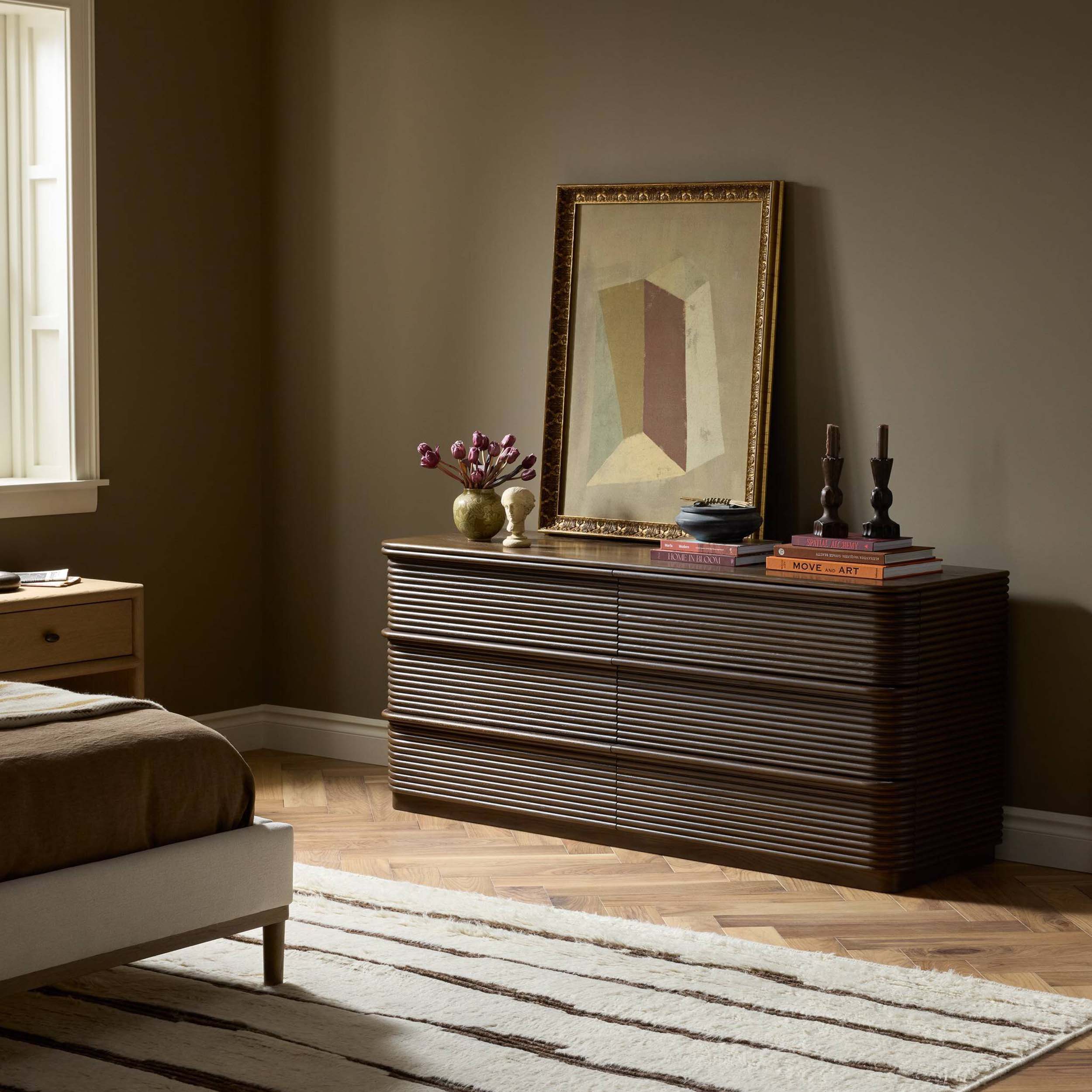 Benny 6 Drawer Dresser, Spiced Oak by Four Hands - Image 8