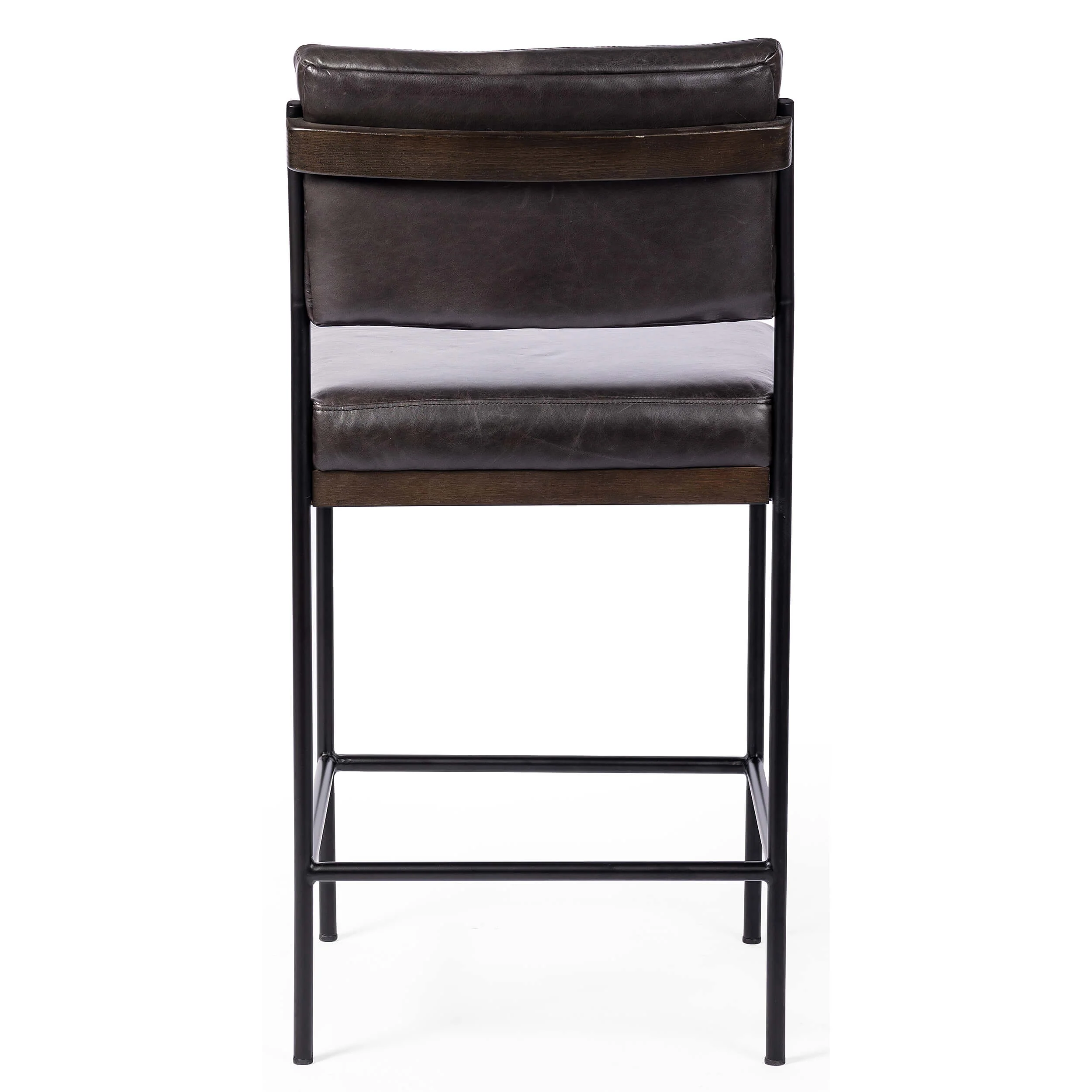 Benton Leather Bar & Counter Stool, Sonoma Black - Image 4