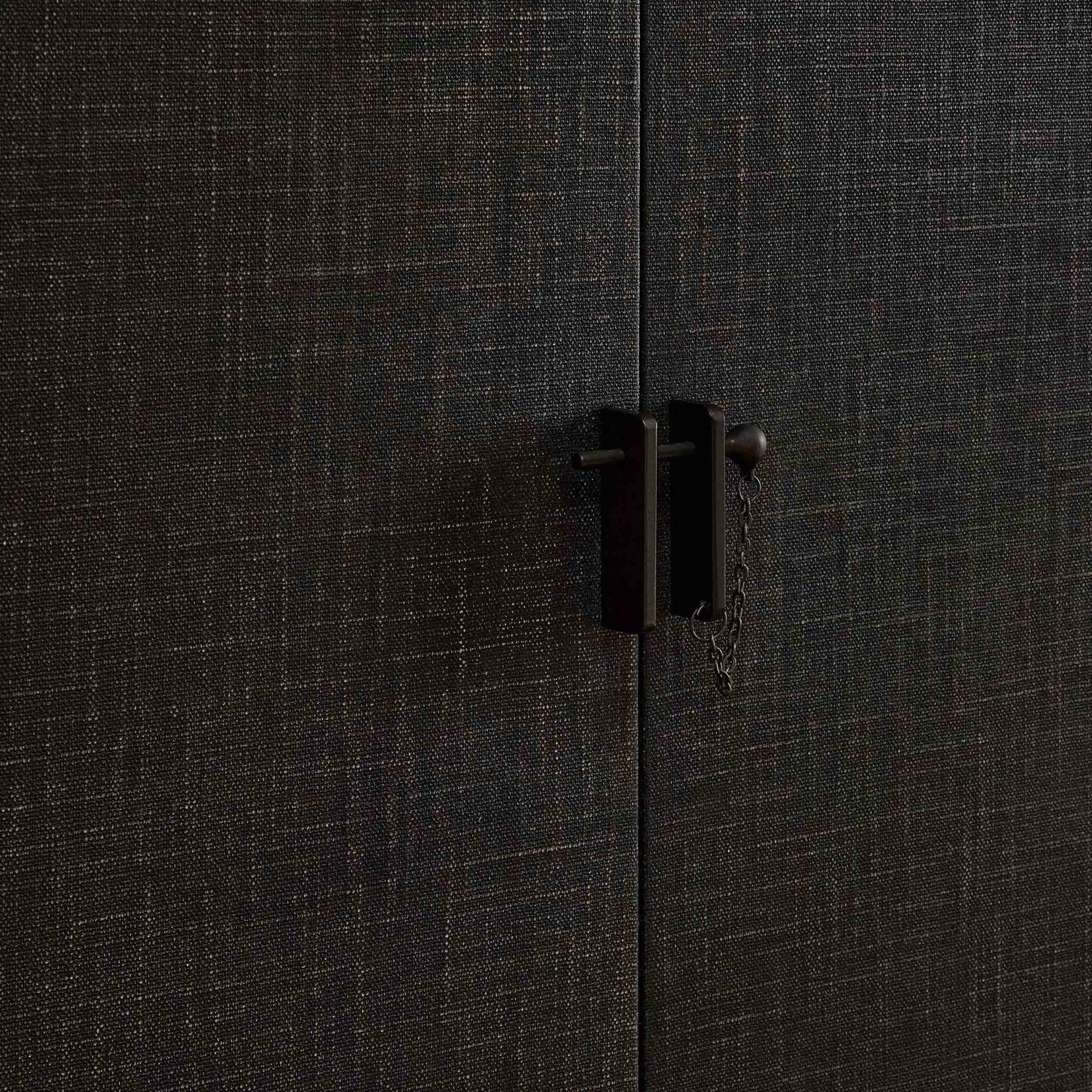 Berlin Cabinet, Black Linen by Four Hands - Image 6