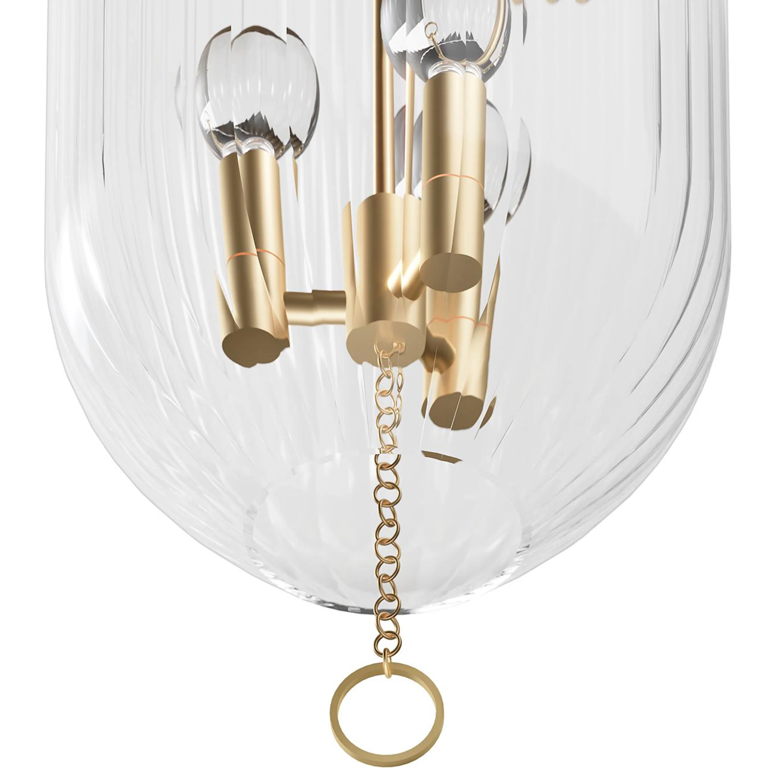 Roxie Pendant, Natural Brass - Image 3