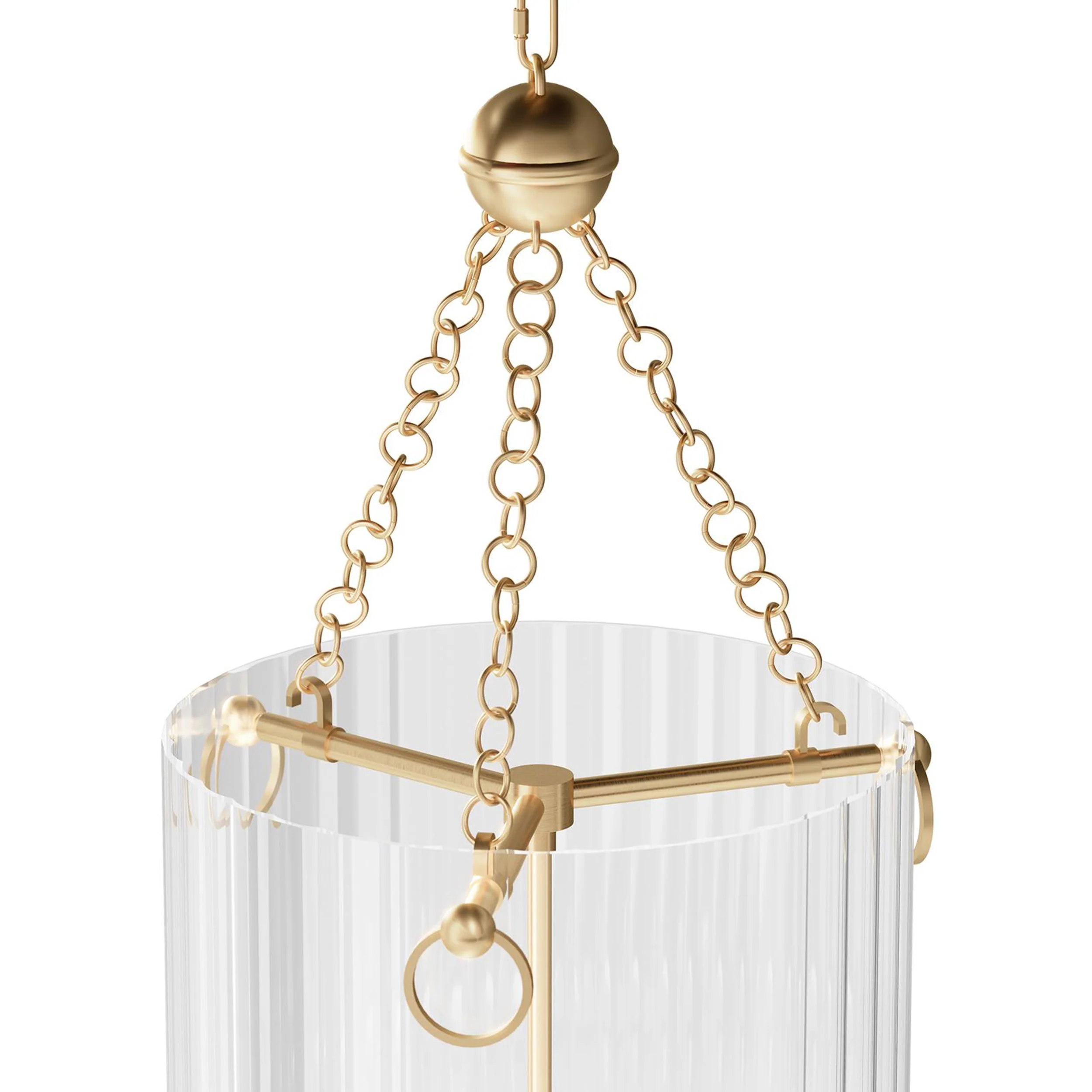 Roxie Pendant, Natural Brass - Image 4
