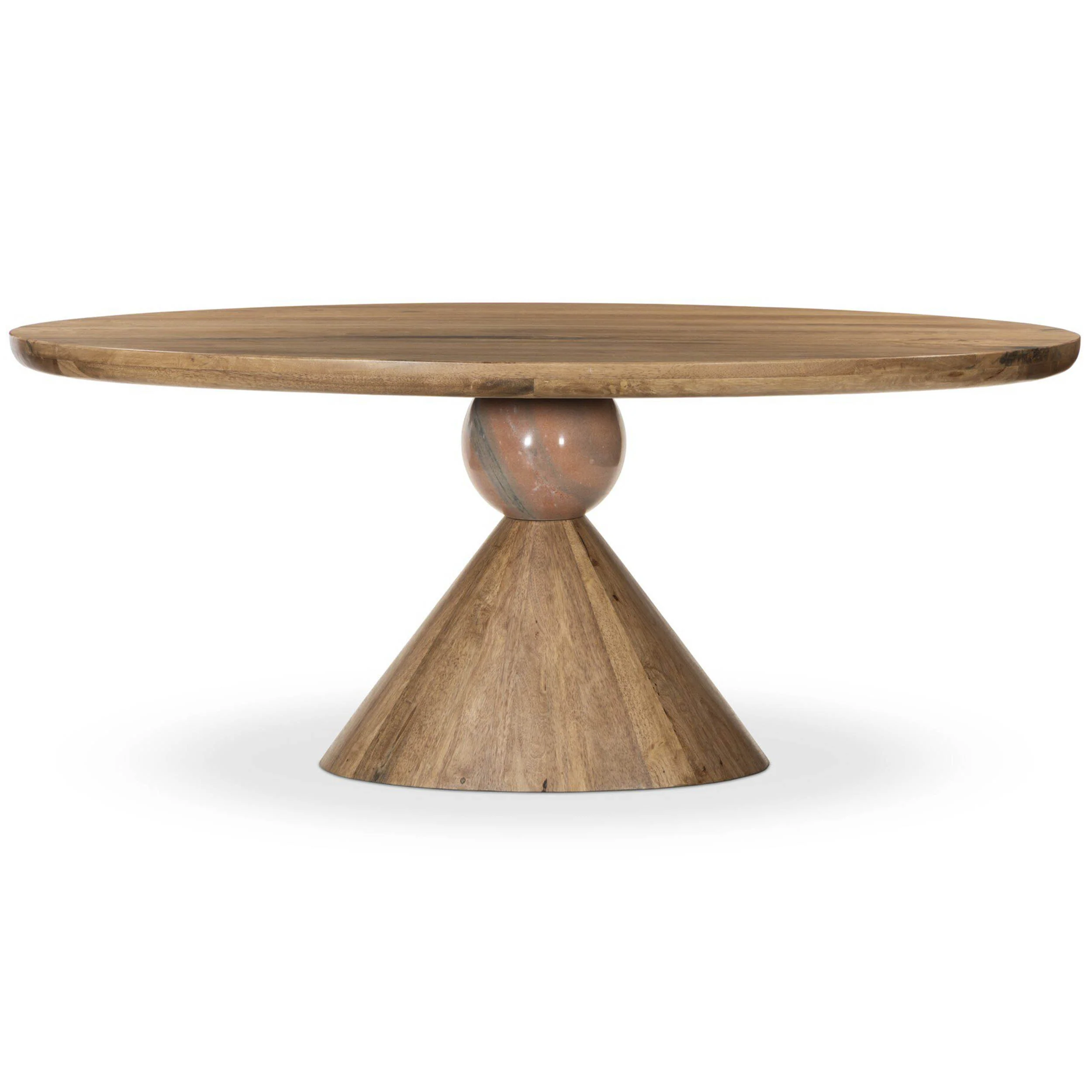 Bibianna Oval Dining Table, Blush Marble by Four Hands - Image 2