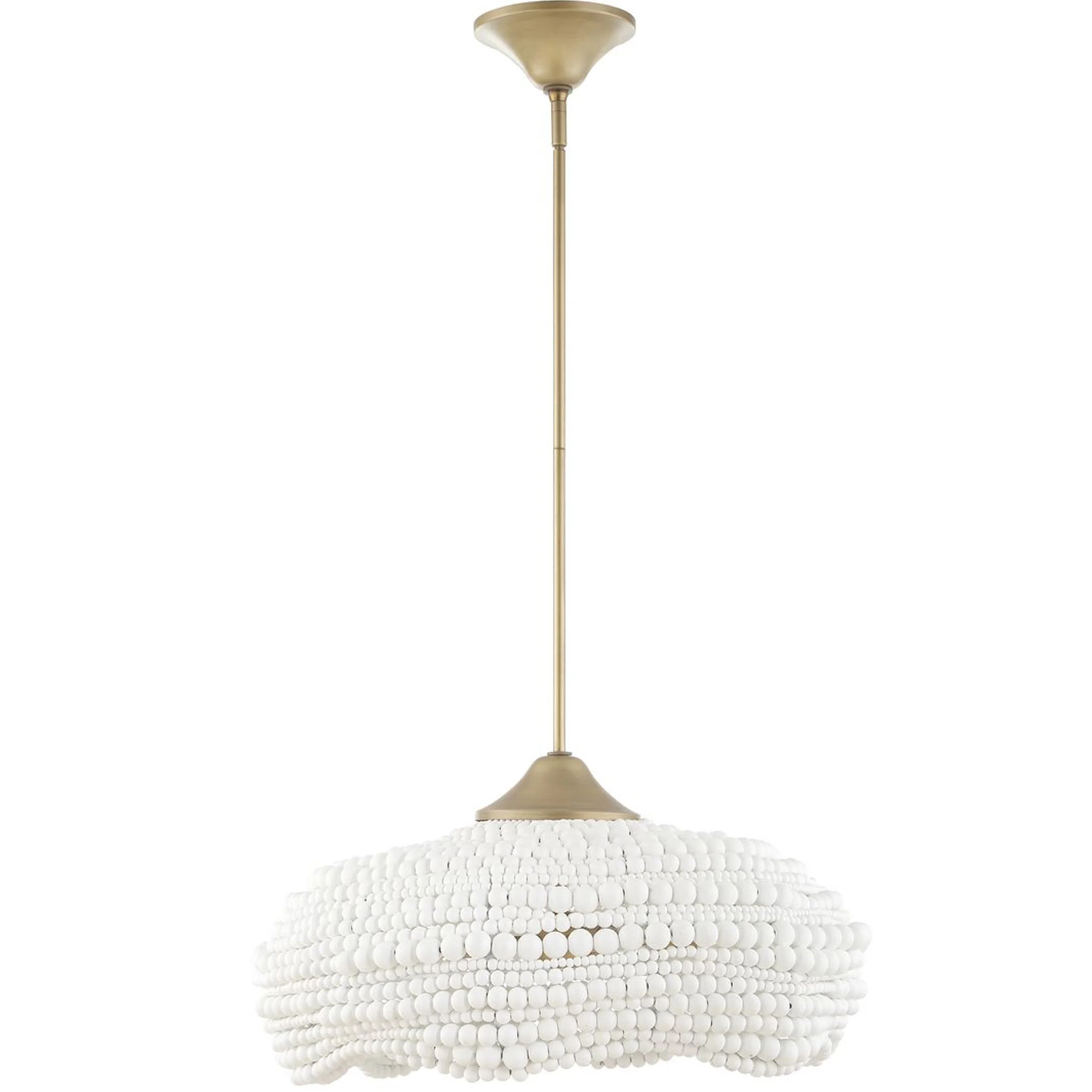 Biddeford 5 Light Pendant, Matte White
